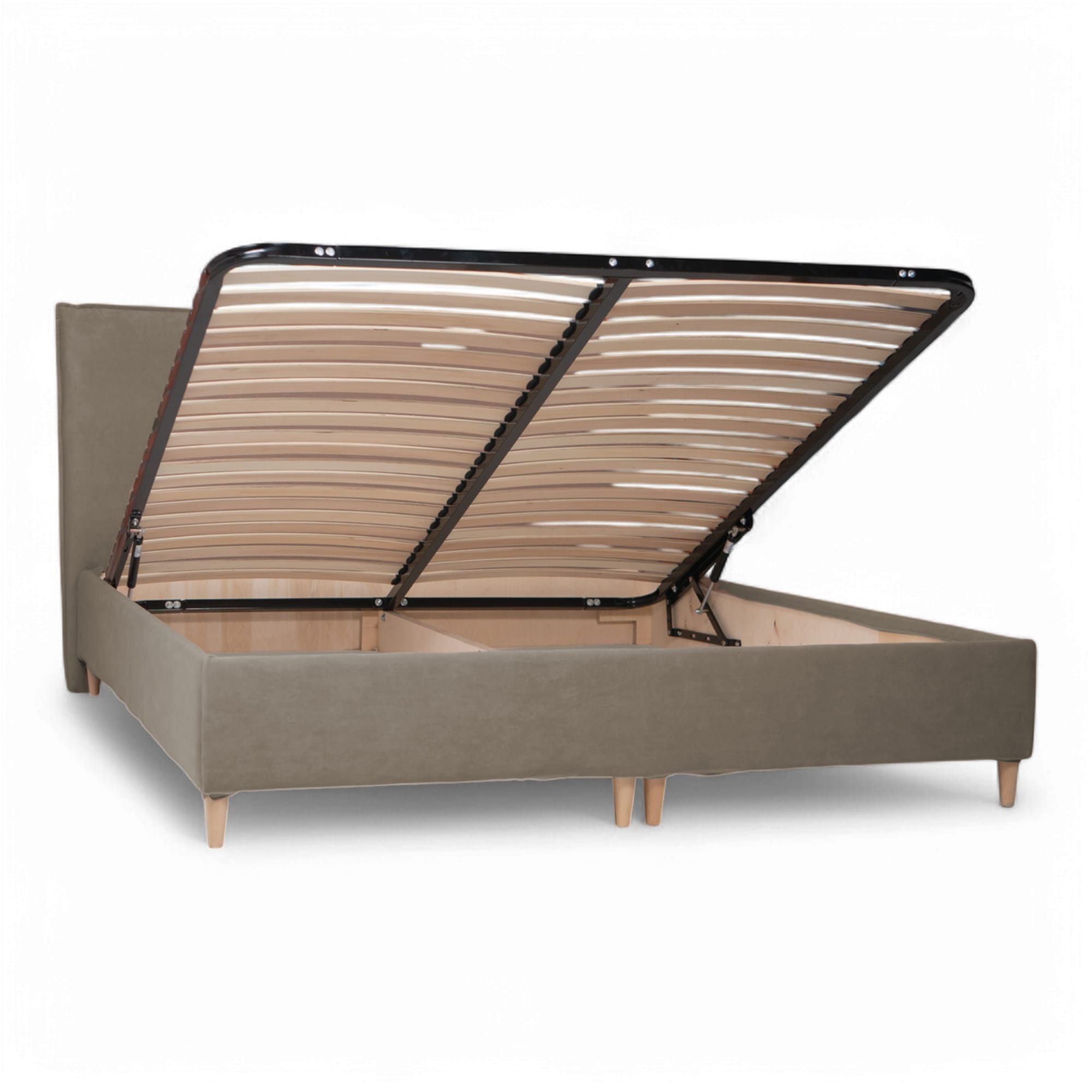 Bed with Storage Mika Classic Cream 140 — photo 9