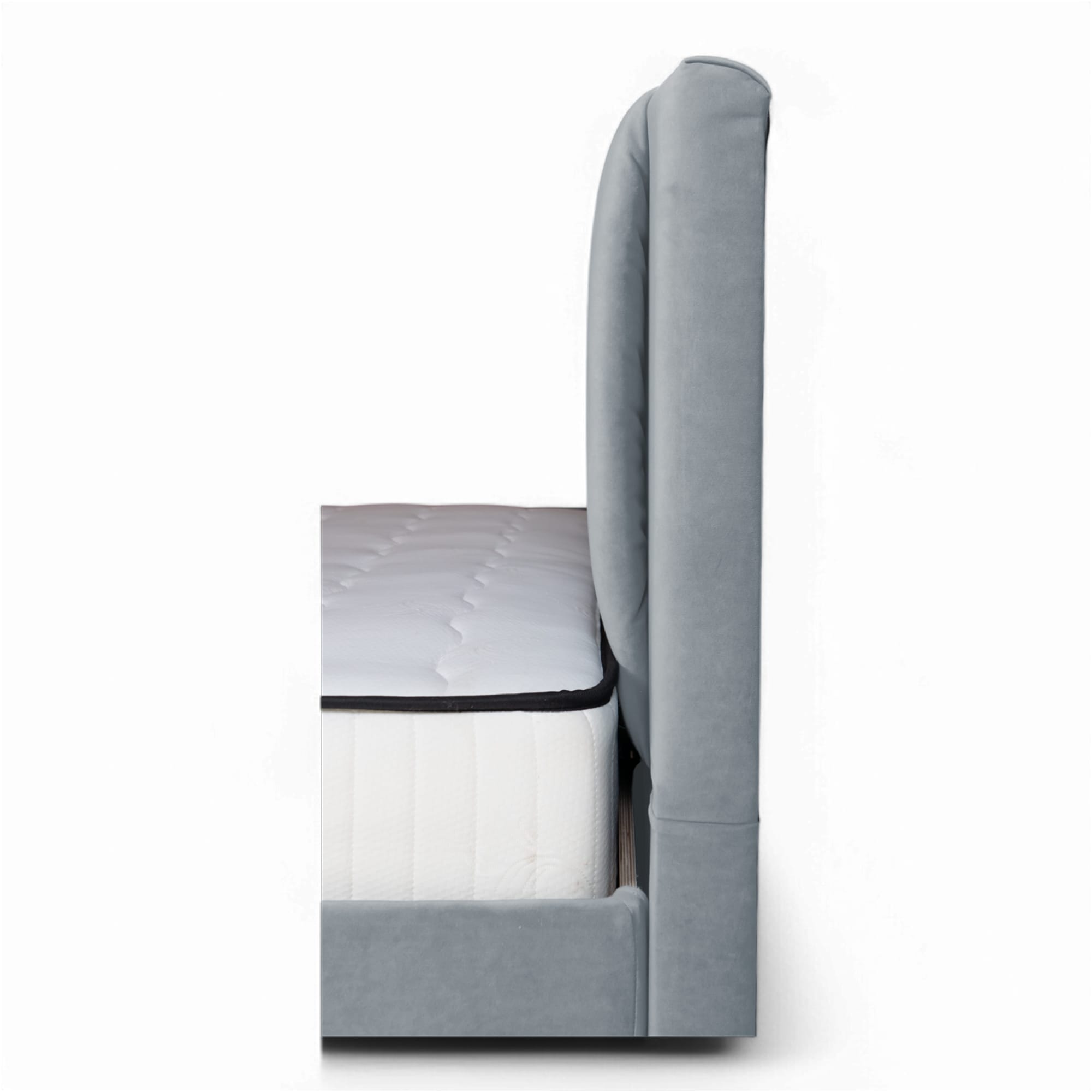 Bed with Storage Toma Classic Dark gray 140 — photo 6