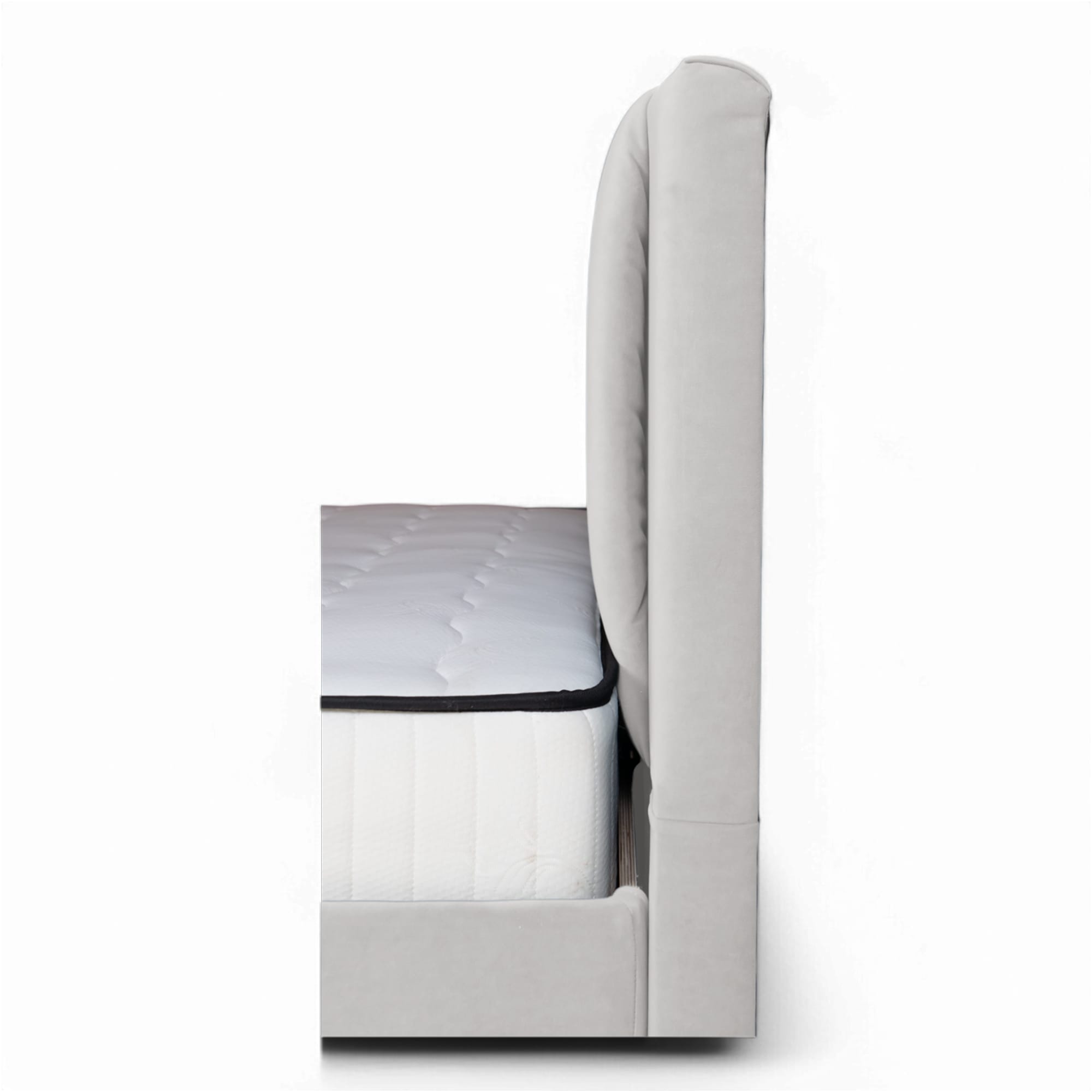 Bed with Storage Toma Classic Light gray 120 — photo 6