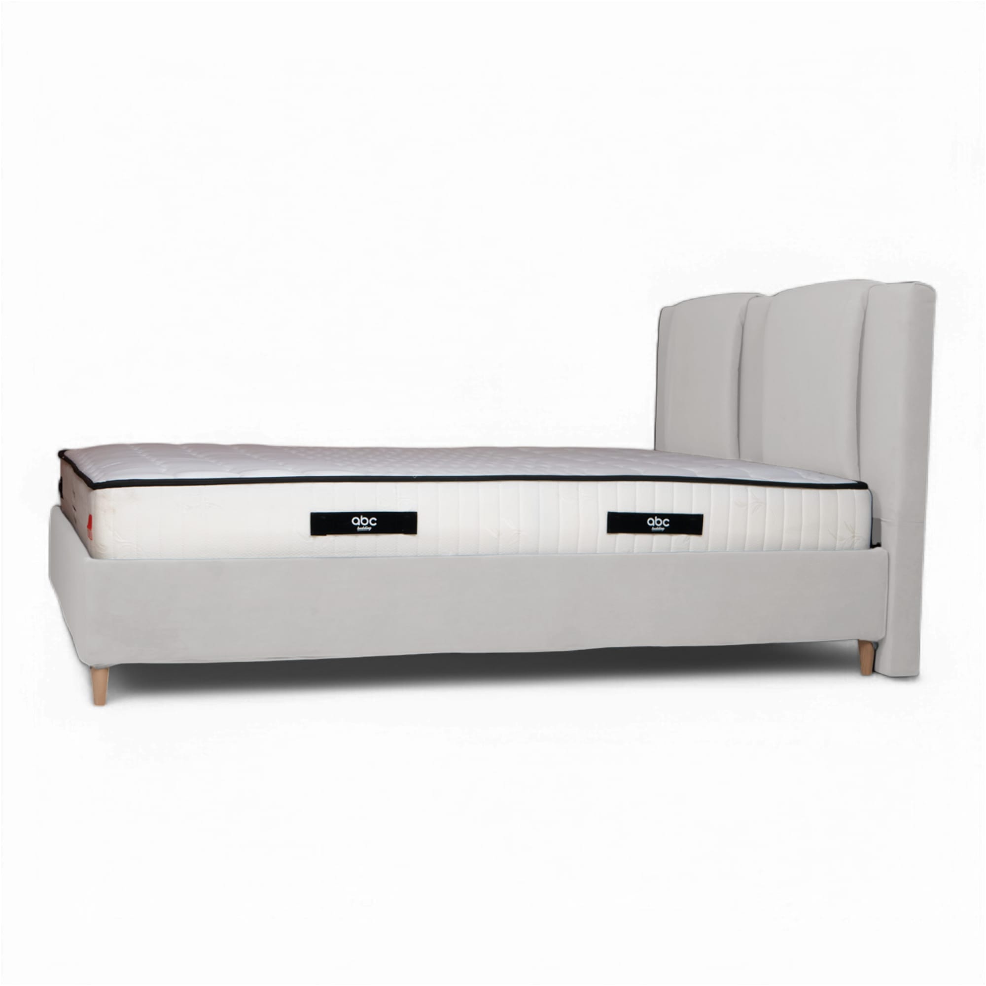 Bed with Storage Toma Classic Light gray 120 — photo 7