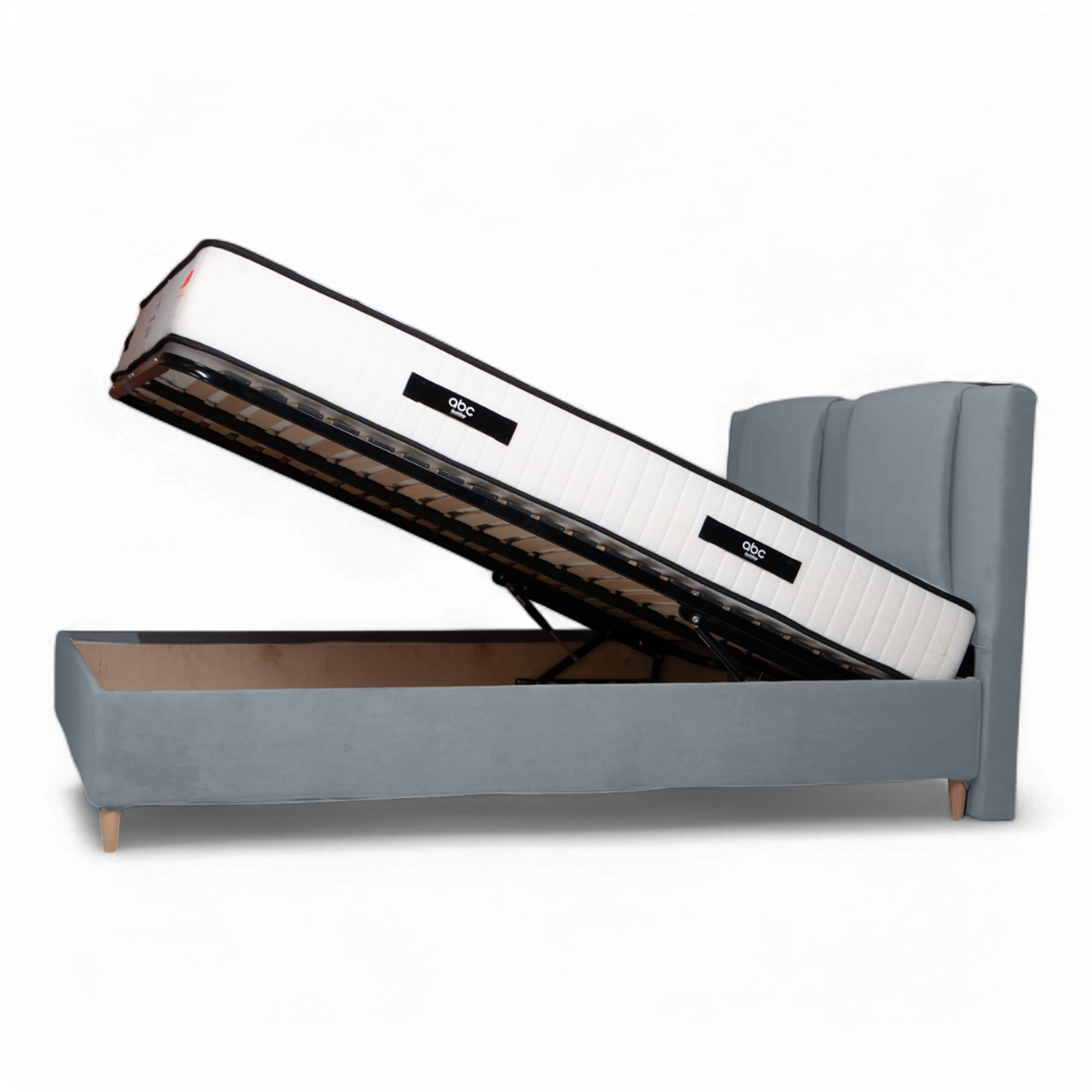 Bed with Storage Toma Classic Dark gray 140 — photo 8