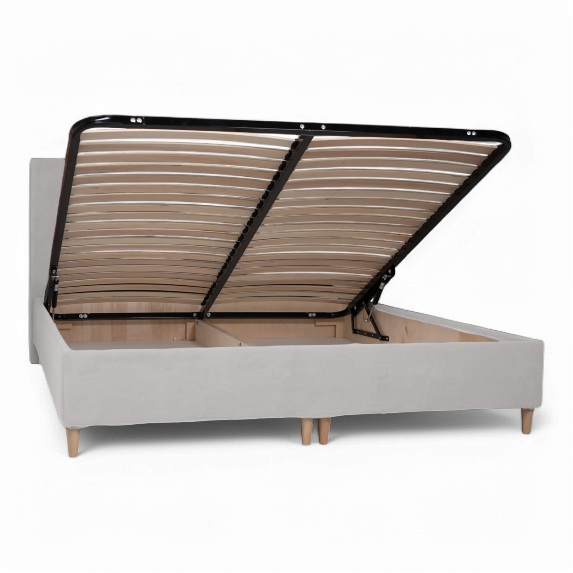 Bed with Storage Toma Classic Light gray 120 — photo 10