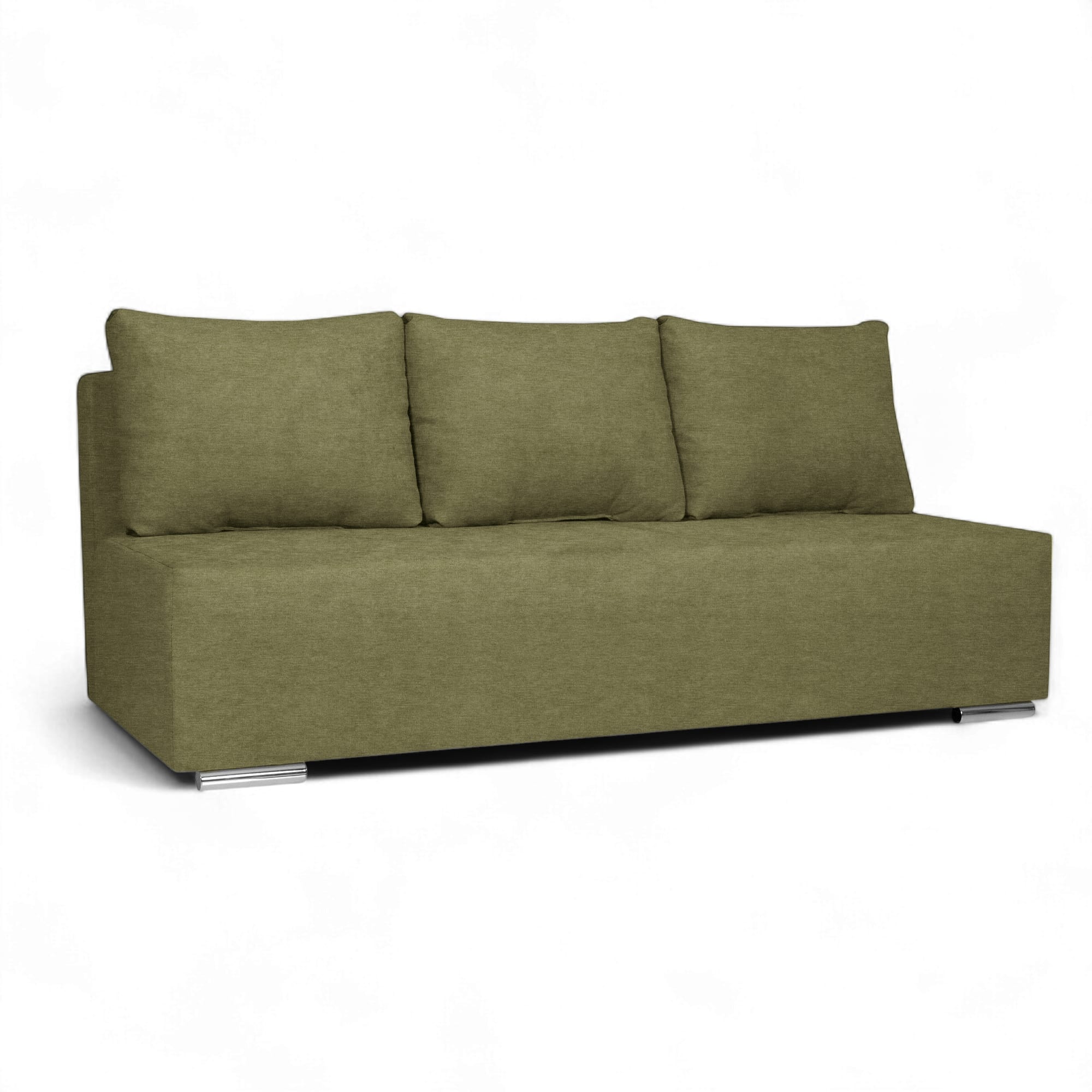 Dīvāns–Gulta Kvadrats Zaļš XL (160cm) - 1