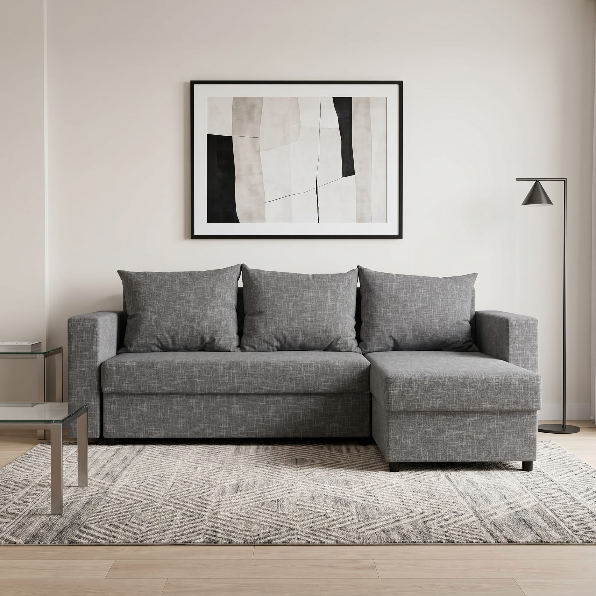 Corner Sofa Lugan Light gray XL (160cm)