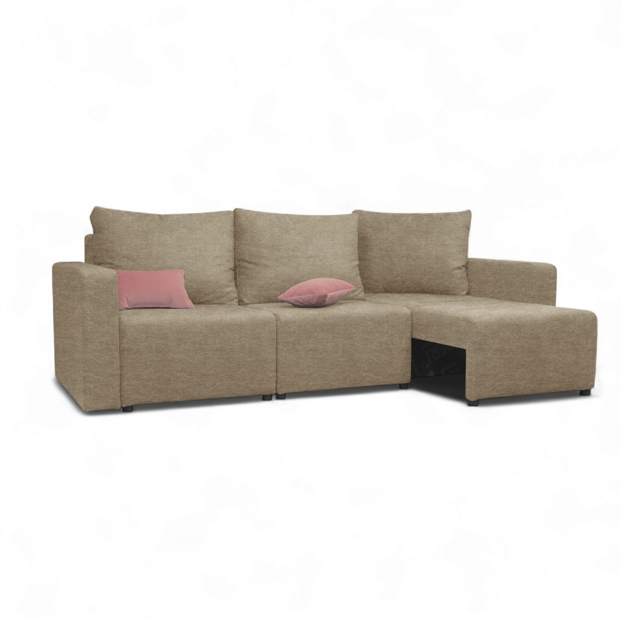 Moduļu dīvāns Modul 2400 Bēšs-pelēks XL (160cm) — foto 7