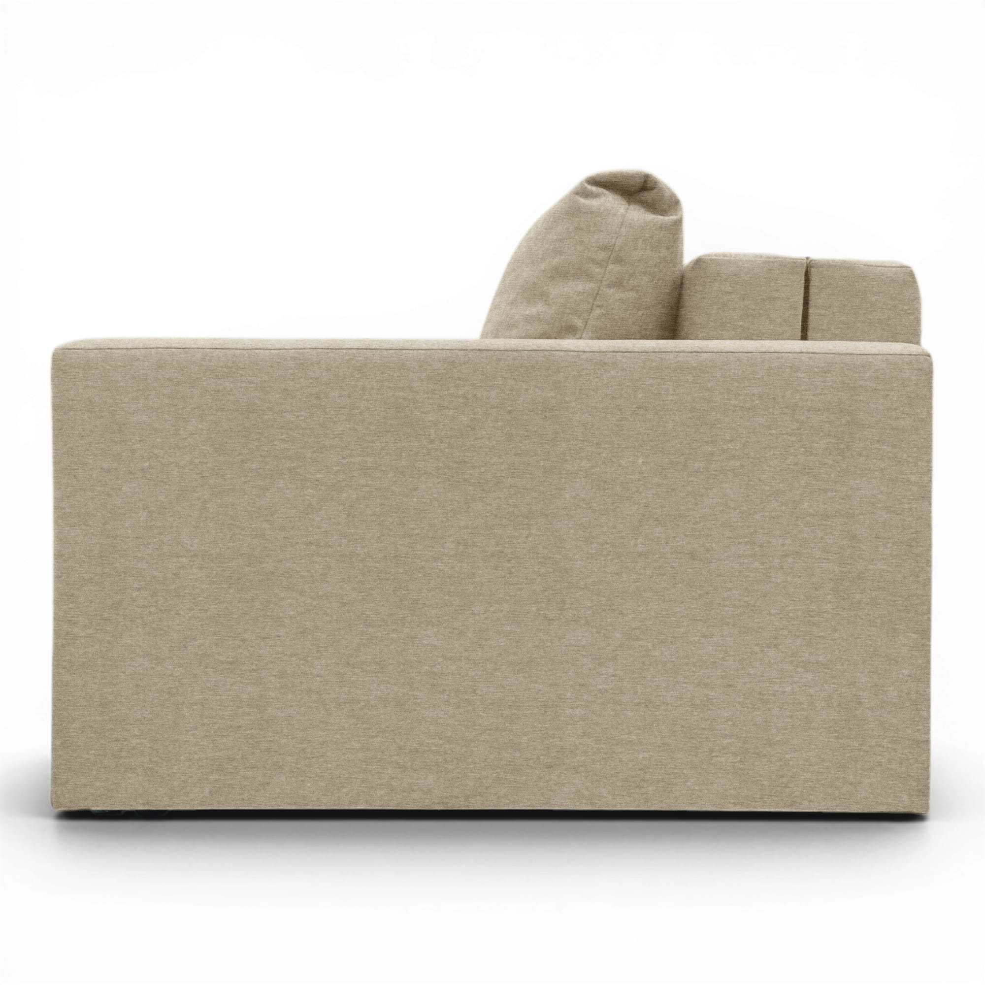 Neo modular folding armchair bed with storage drawer, beige-gray — photo 12