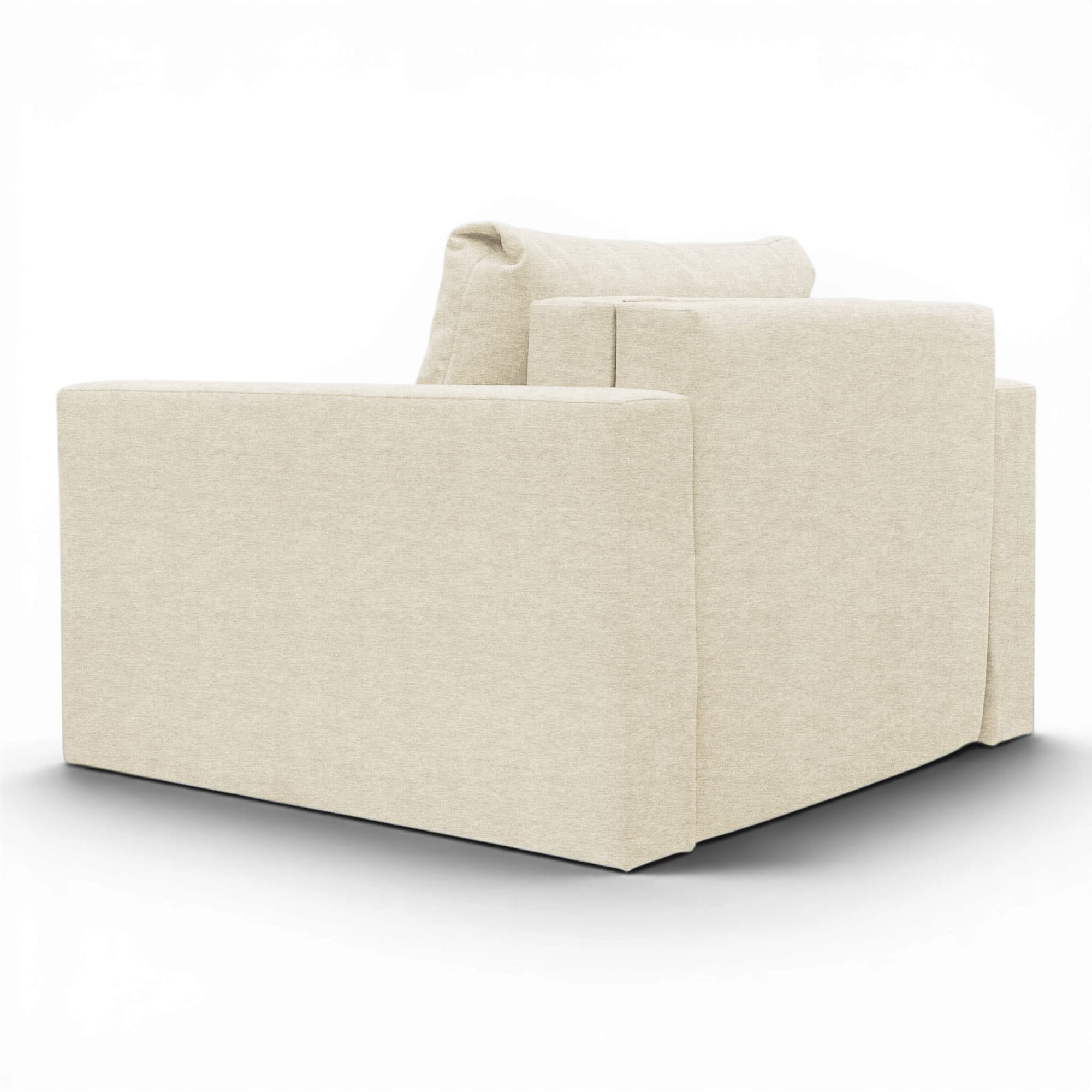 Neo modular folding armchair bed with storage drawer, cream — photo 13