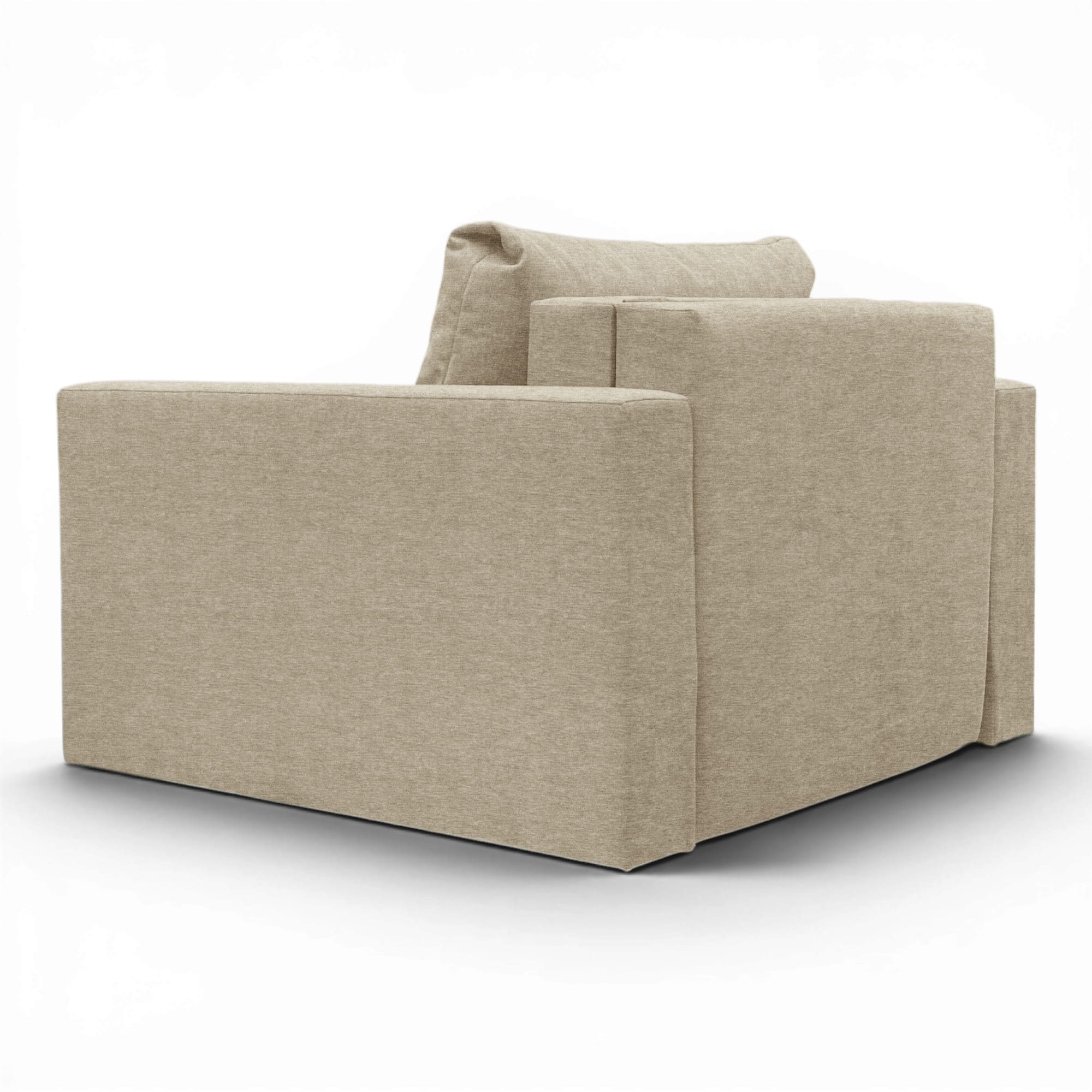Neo modular folding armchair bed with storage drawer, beige-gray — photo 13