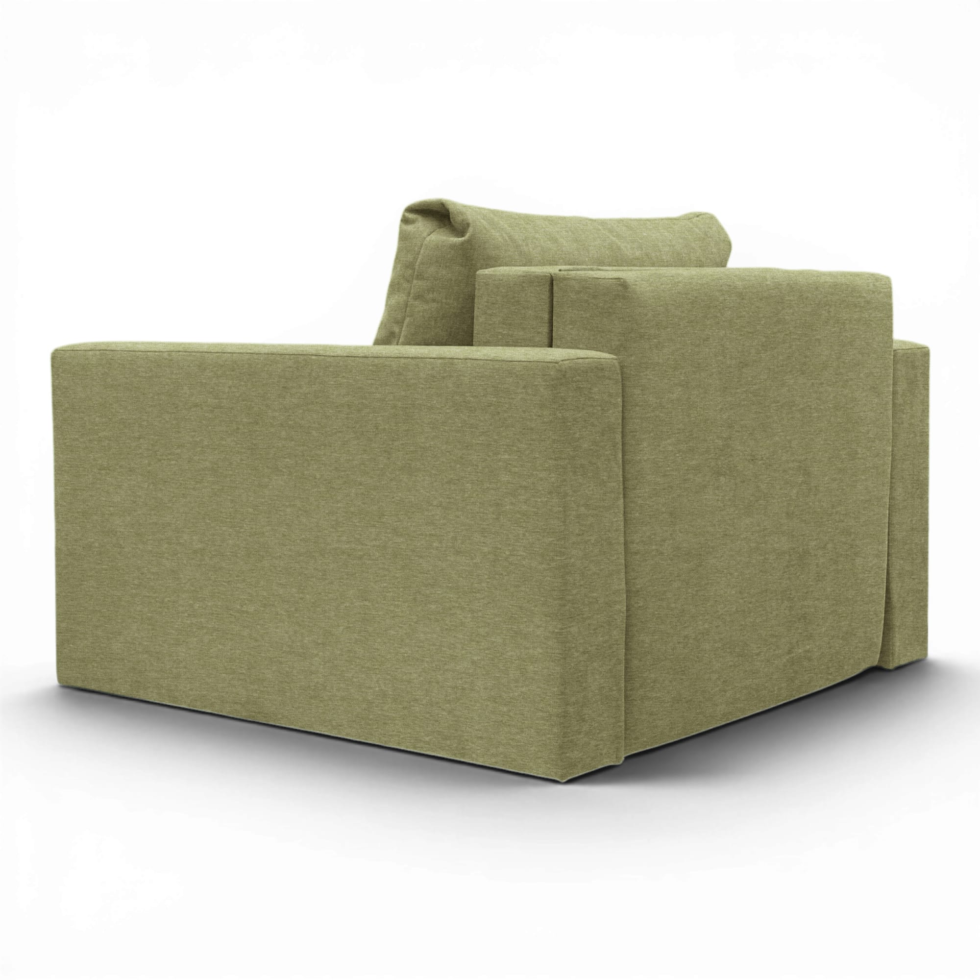 Neo modular folding armchair bed with storage drawer, green — photo 13