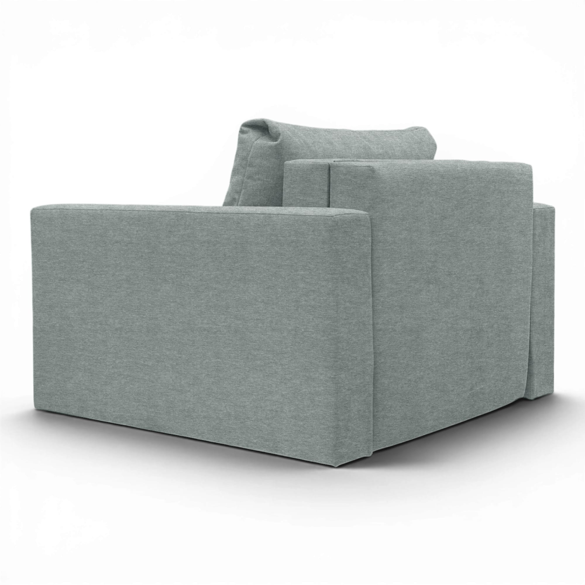 Neo modular folding armchair bed with storage drawer, dark gray — photo 13