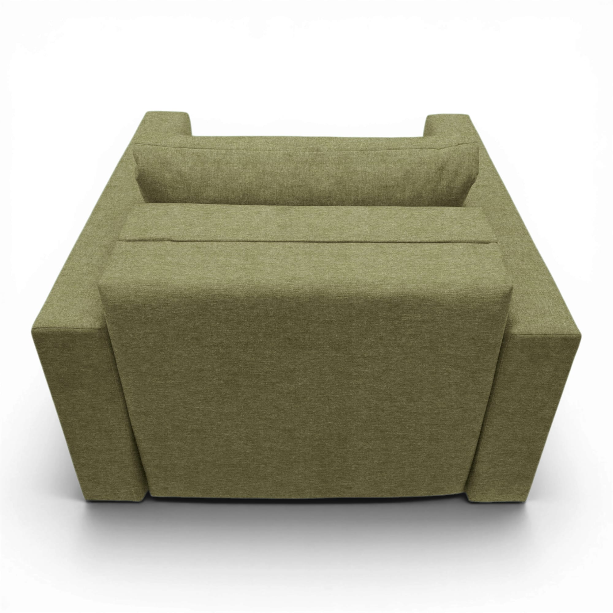 Neo modular folding armchair bed with storage drawer, green — photo 14