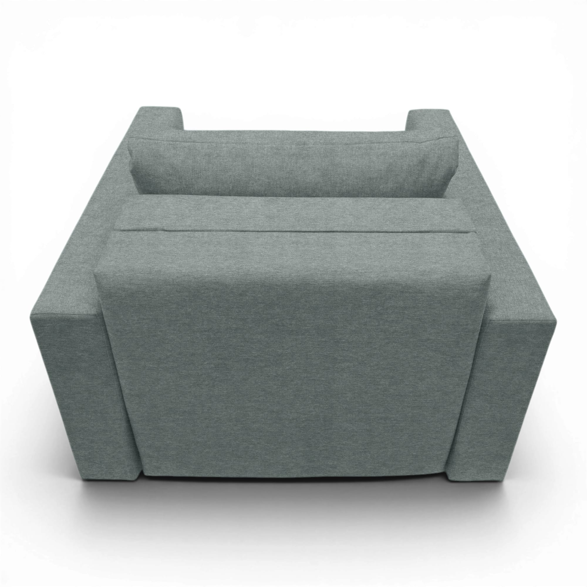 Neo modular folding armchair bed with storage drawer, dark gray — photo 14