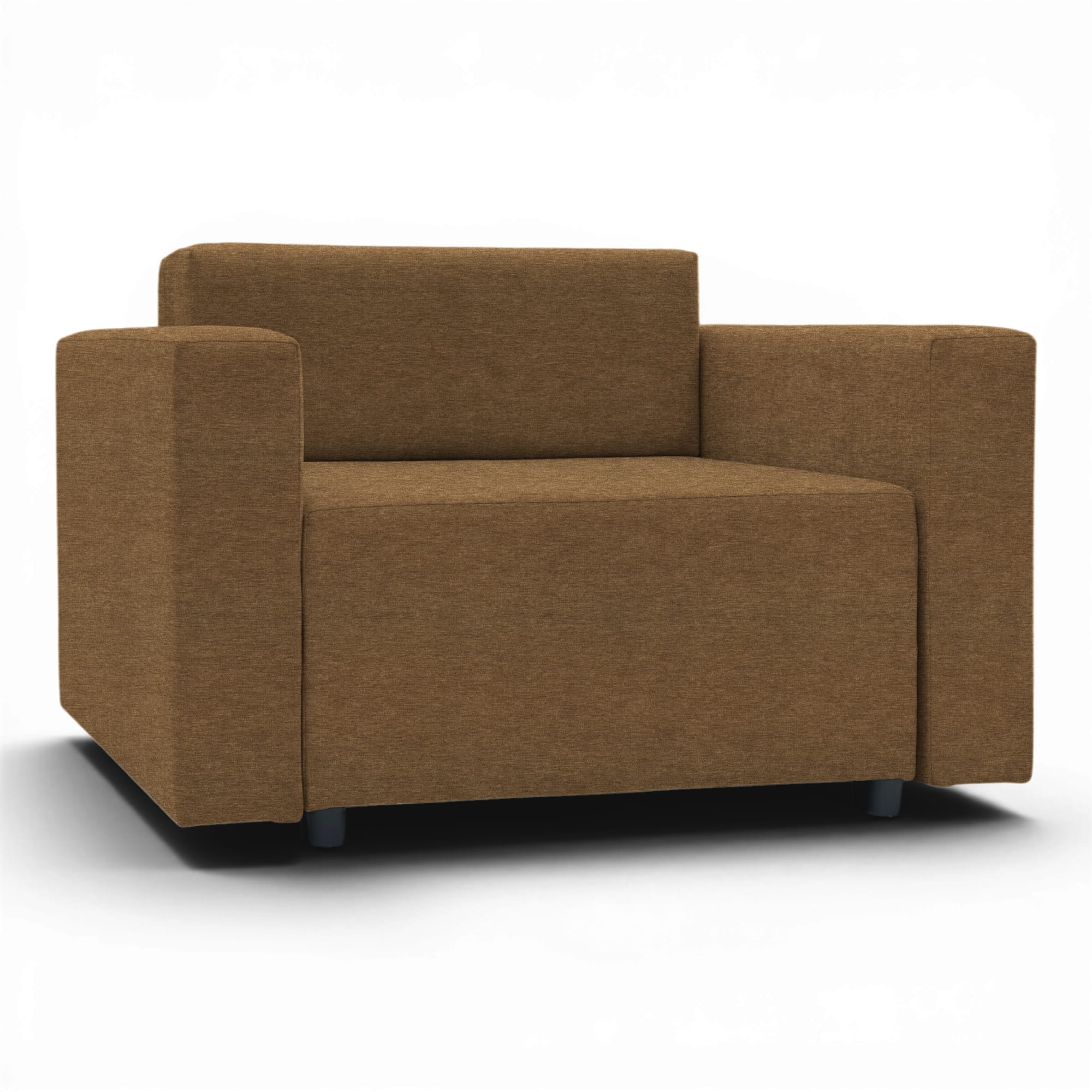 Neo modular folding armchair bed with storage drawer, brown — photo 15