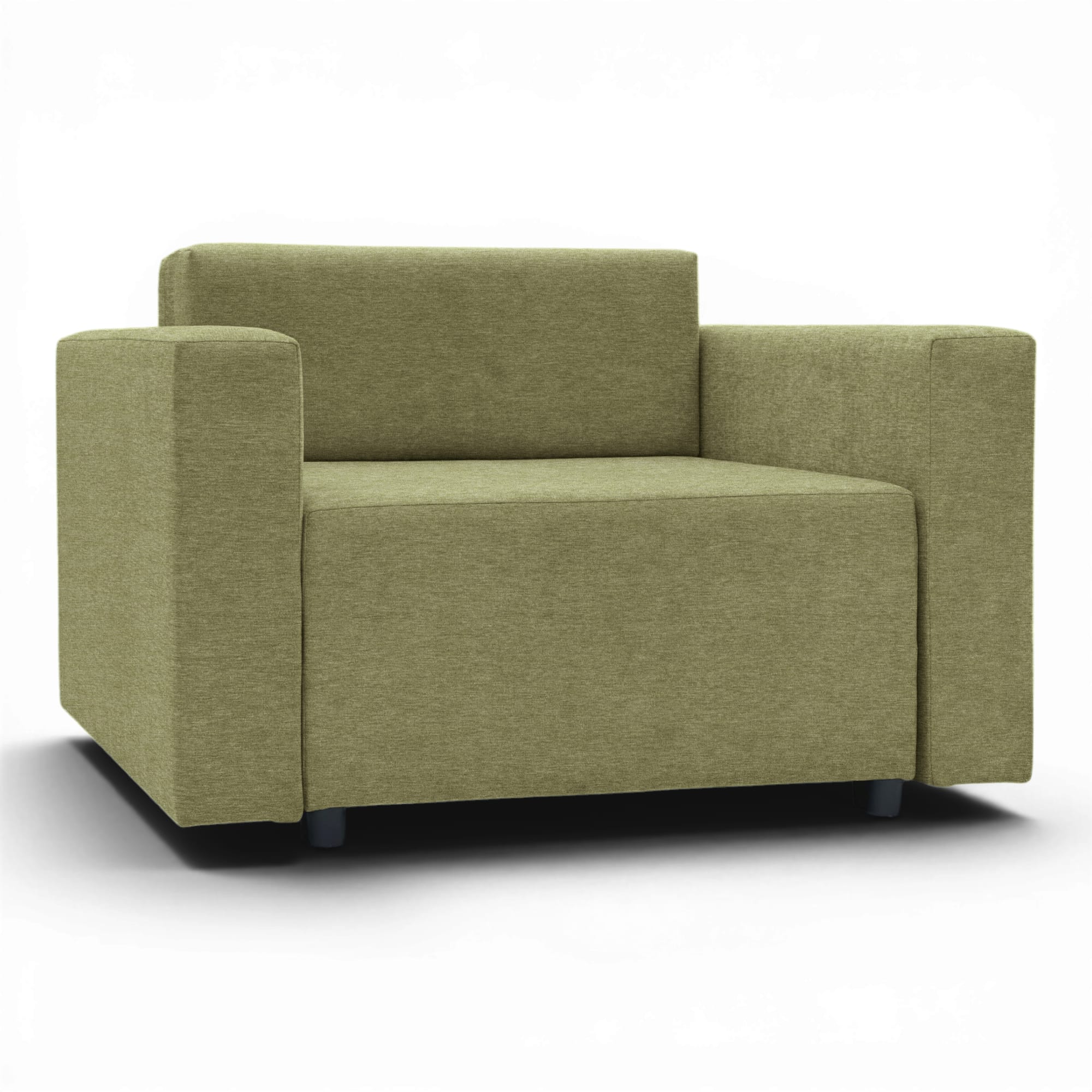 Neo modular folding armchair bed with storage drawer, green — photo 15