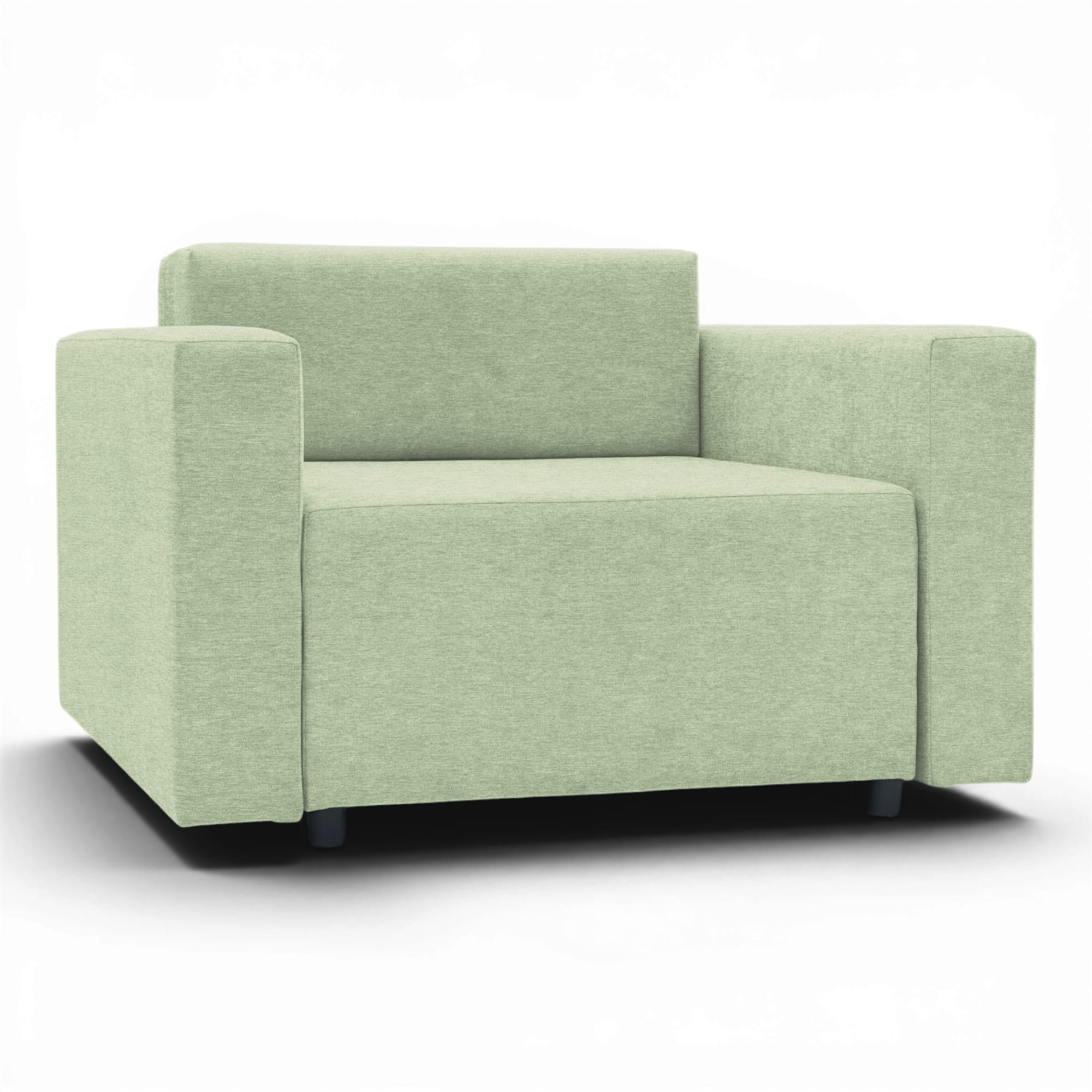 Neo modular folding armchair bed with storage drawer, turquoise — photo 15