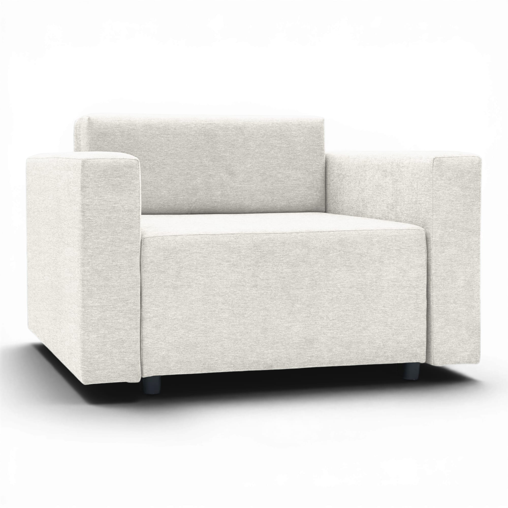 Neo modular folding armchair bed with storage drawer, light gray — photo 15