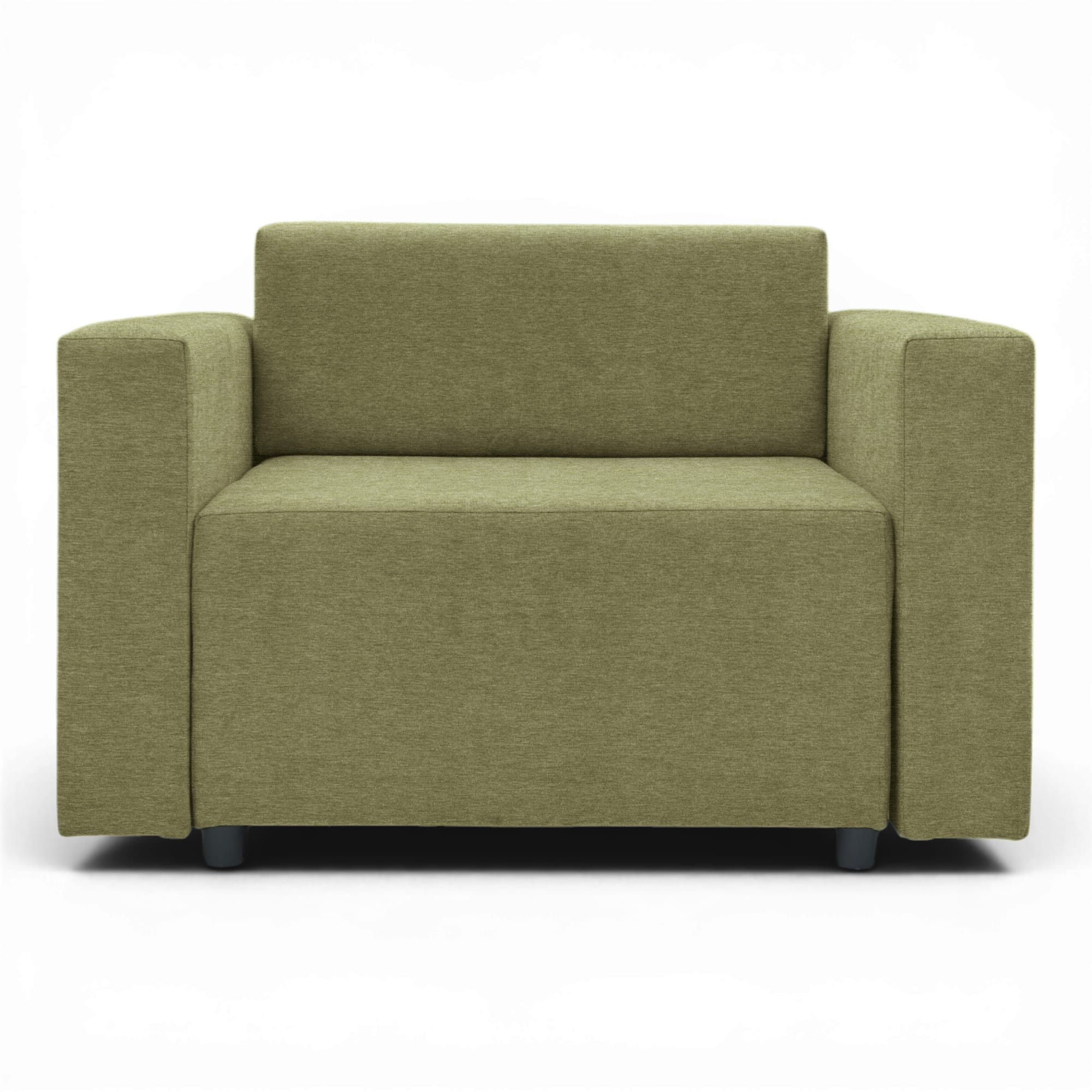 Neo modular folding armchair bed with storage drawer, green — photo 16