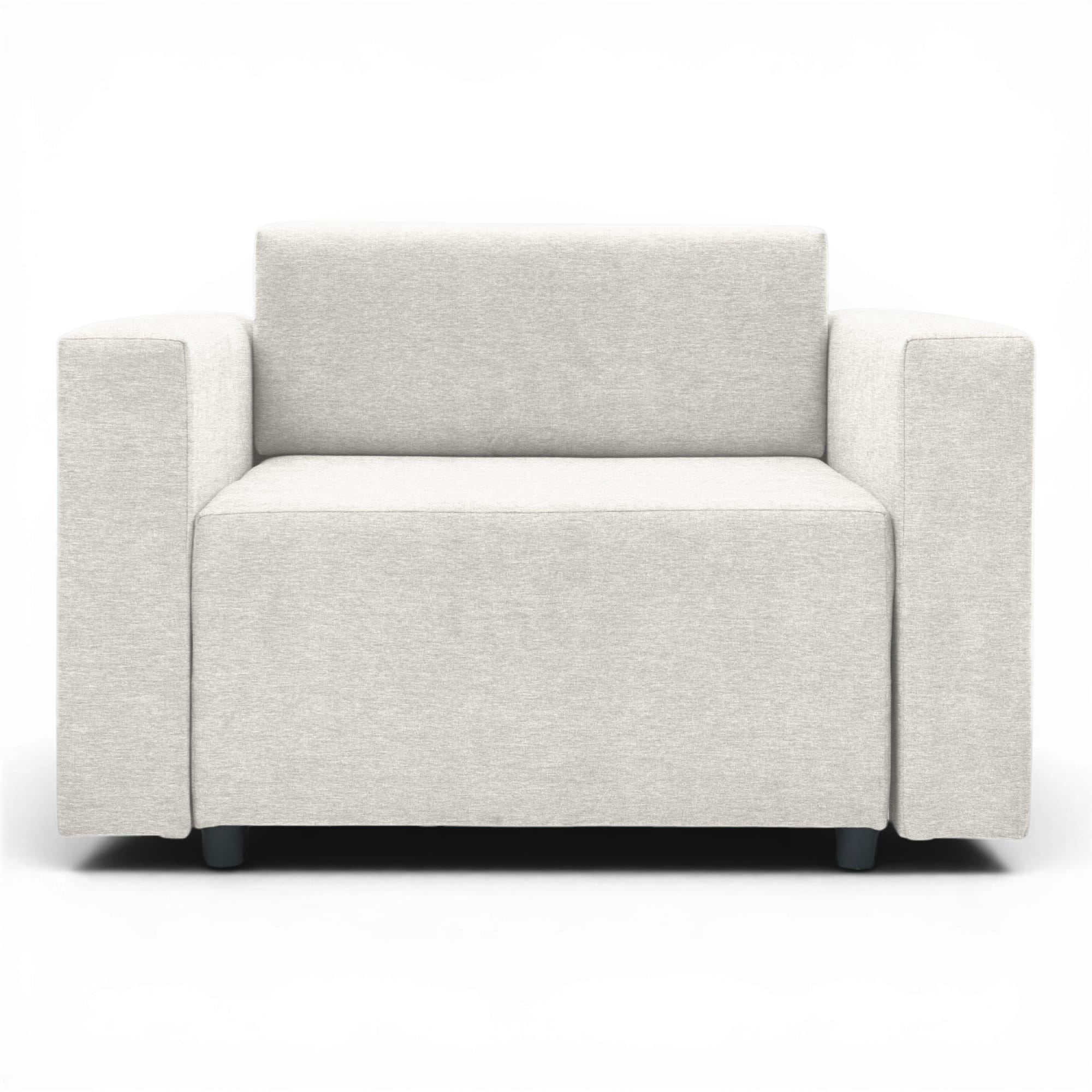 Neo modular folding armchair bed with storage drawer, light gray — photo 16