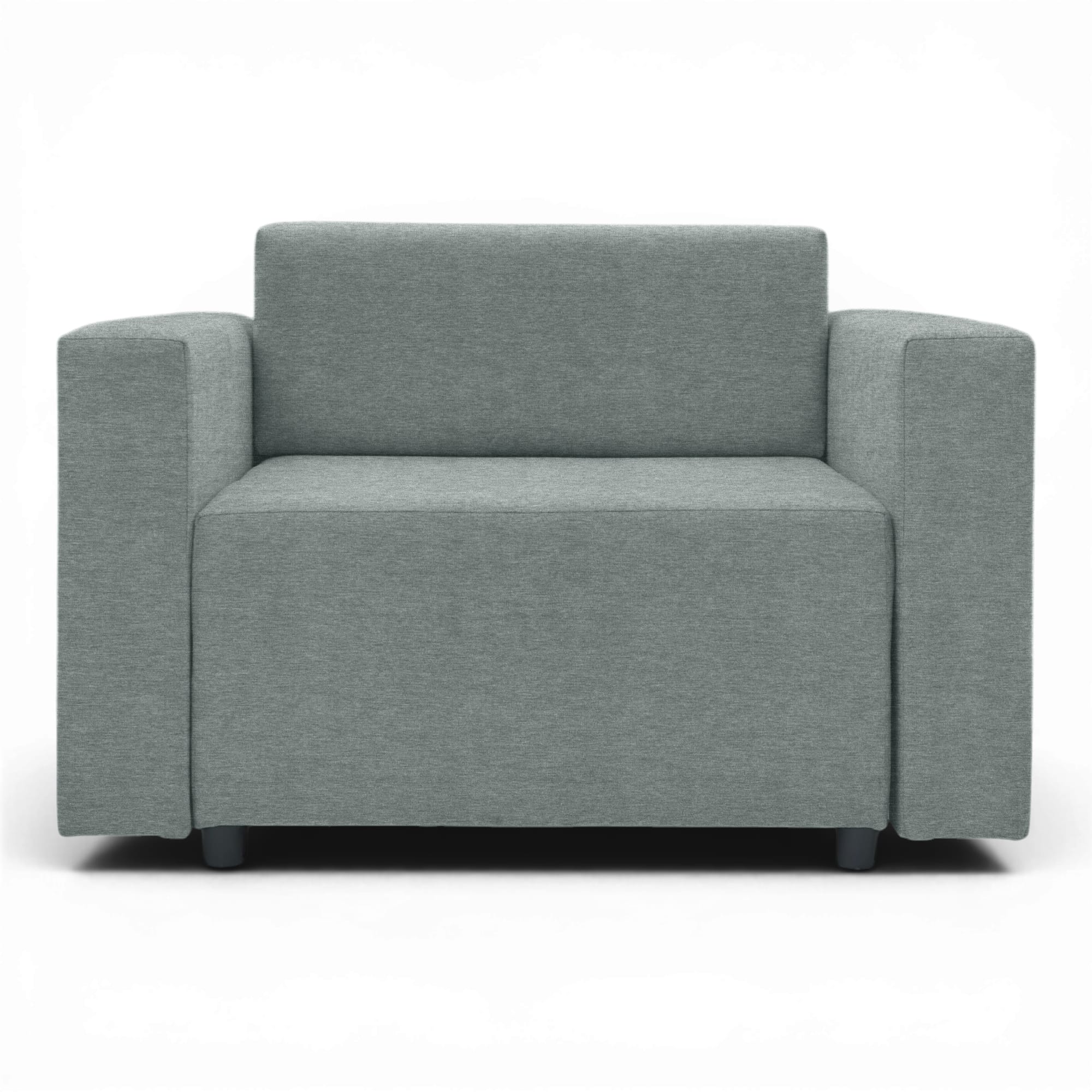 Neo modular folding armchair bed with storage drawer, dark gray — photo 16