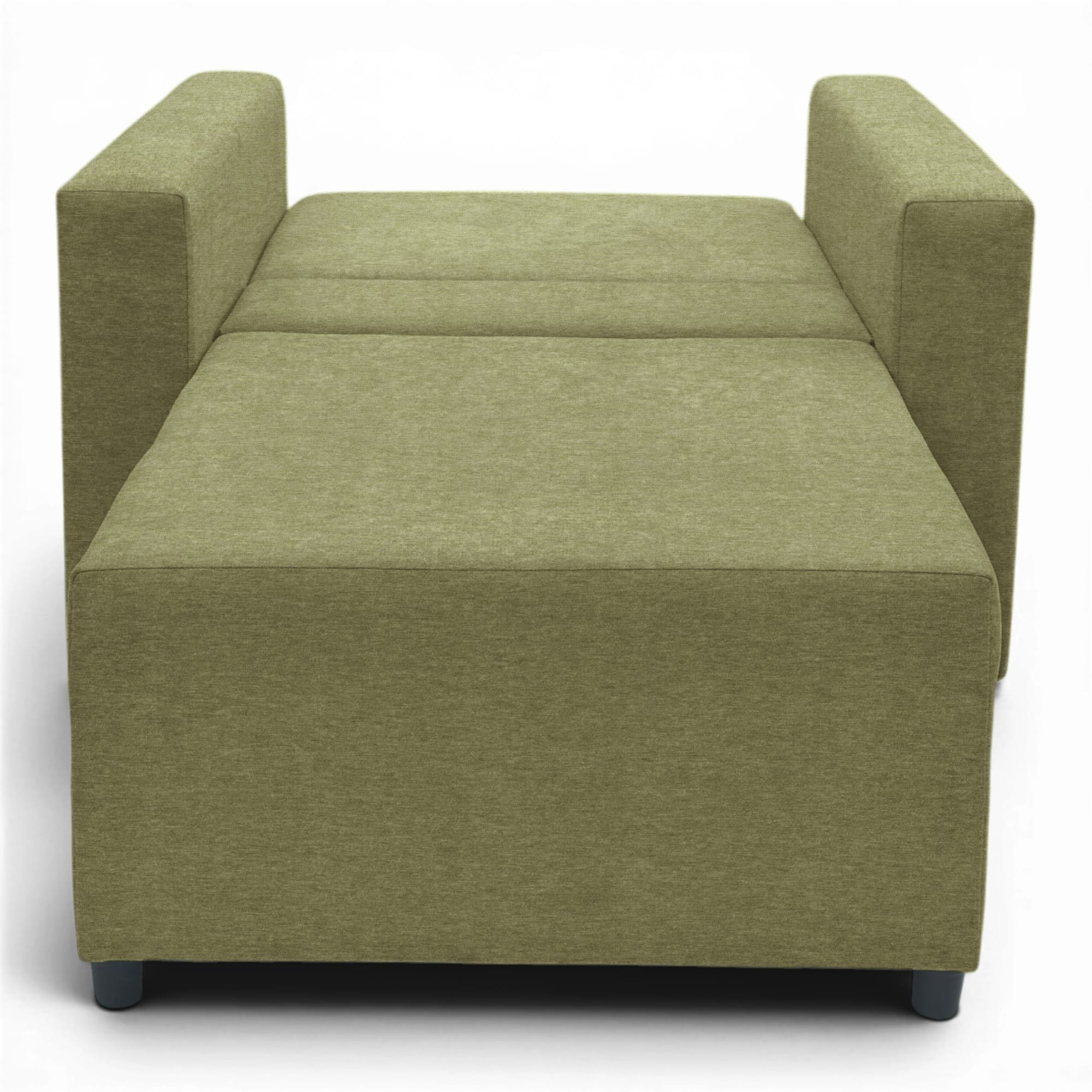 Neo modular folding armchair bed with storage drawer, green — photo 6