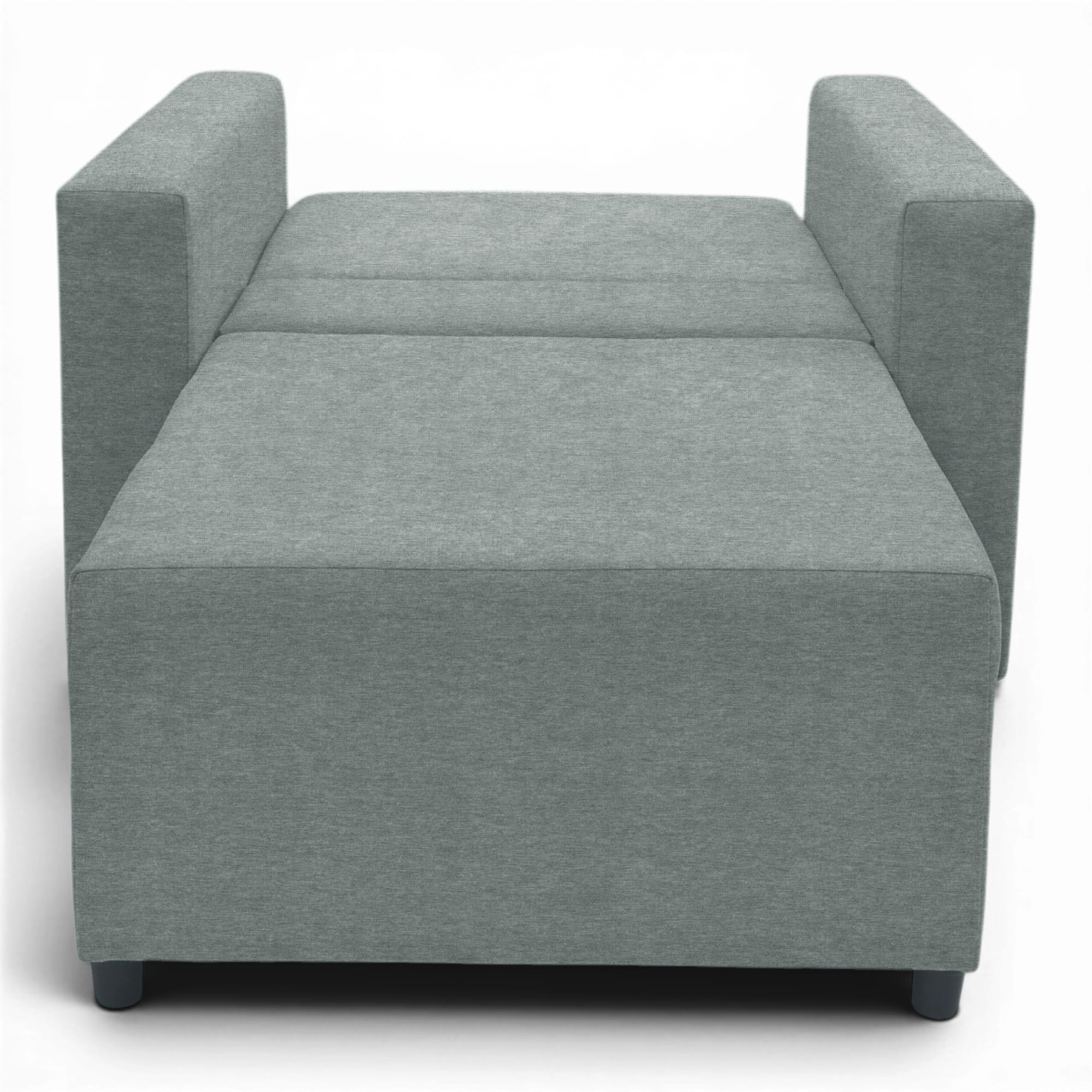 Neo modular folding armchair bed with storage drawer, dark gray — photo 6