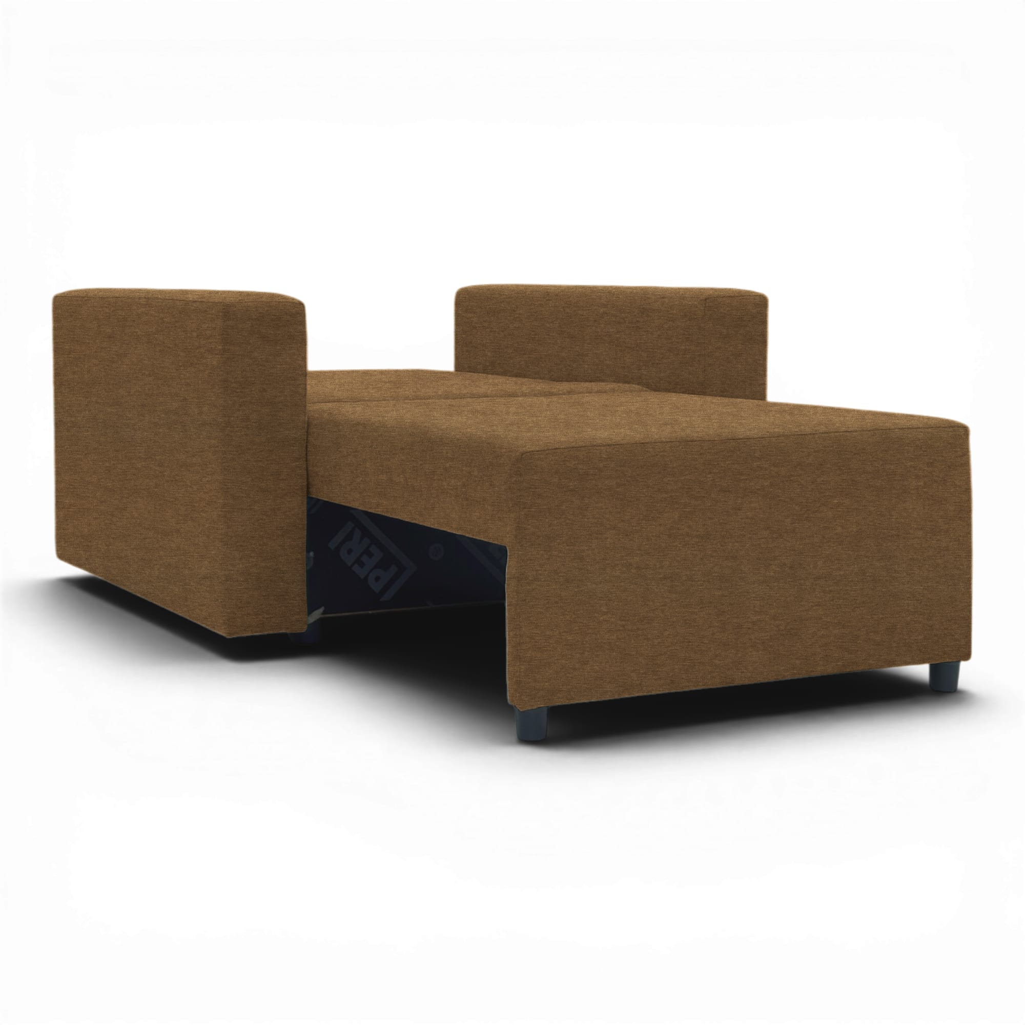 Neo modular folding armchair bed with storage drawer, brown — photo 7