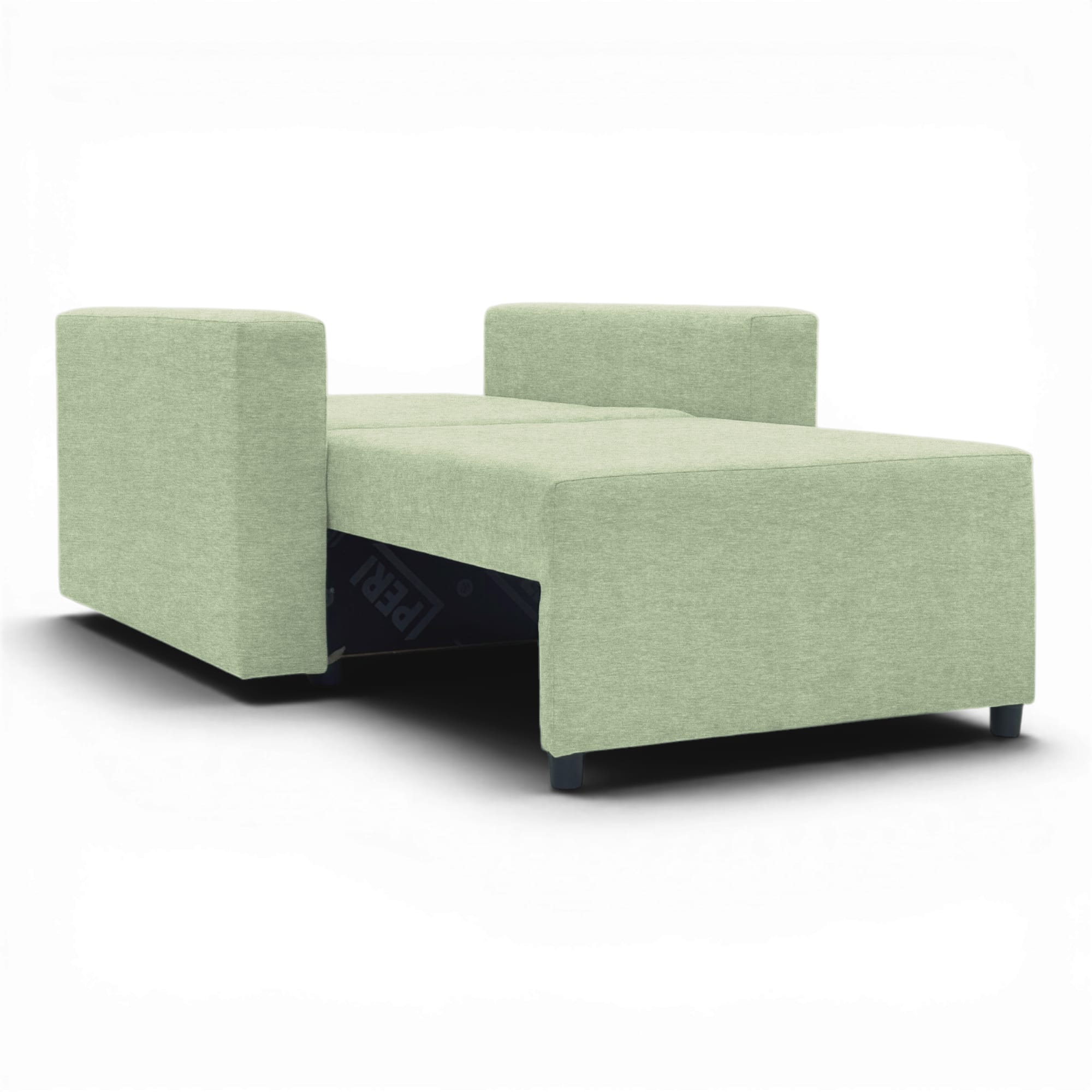 Neo modular folding armchair bed with storage drawer, turquoise — photo 7