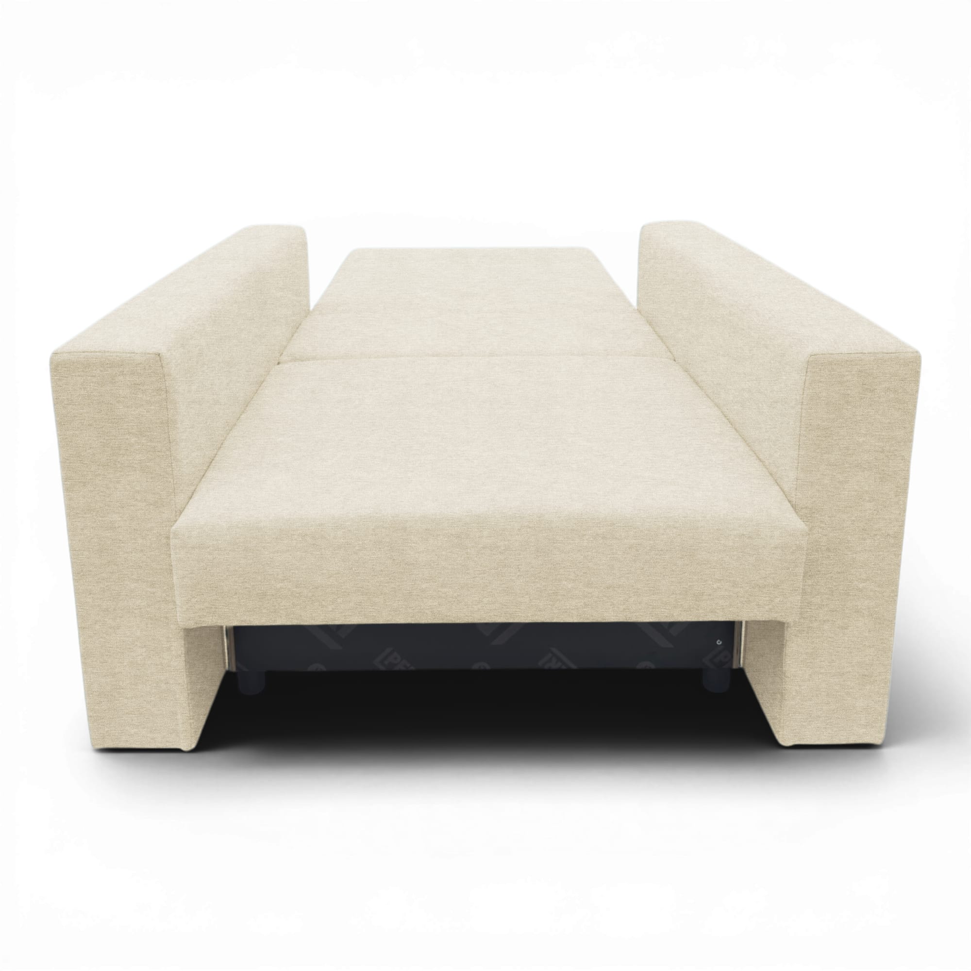 Neo modular folding armchair bed with storage drawer, cream — photo 8