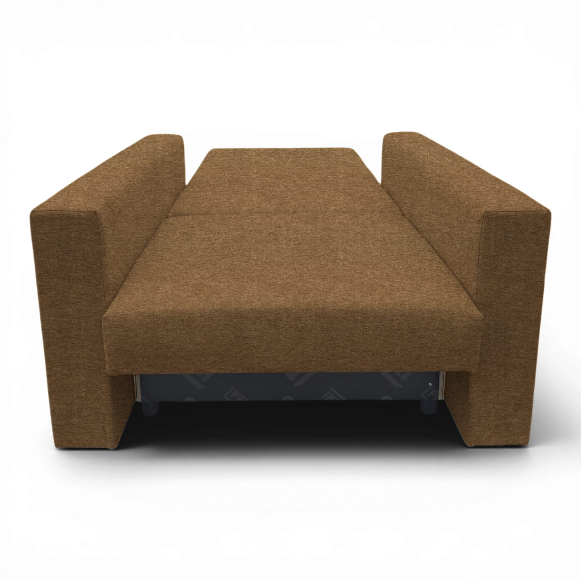 Neo modular folding armchair bed with storage drawer, brown — photo 8