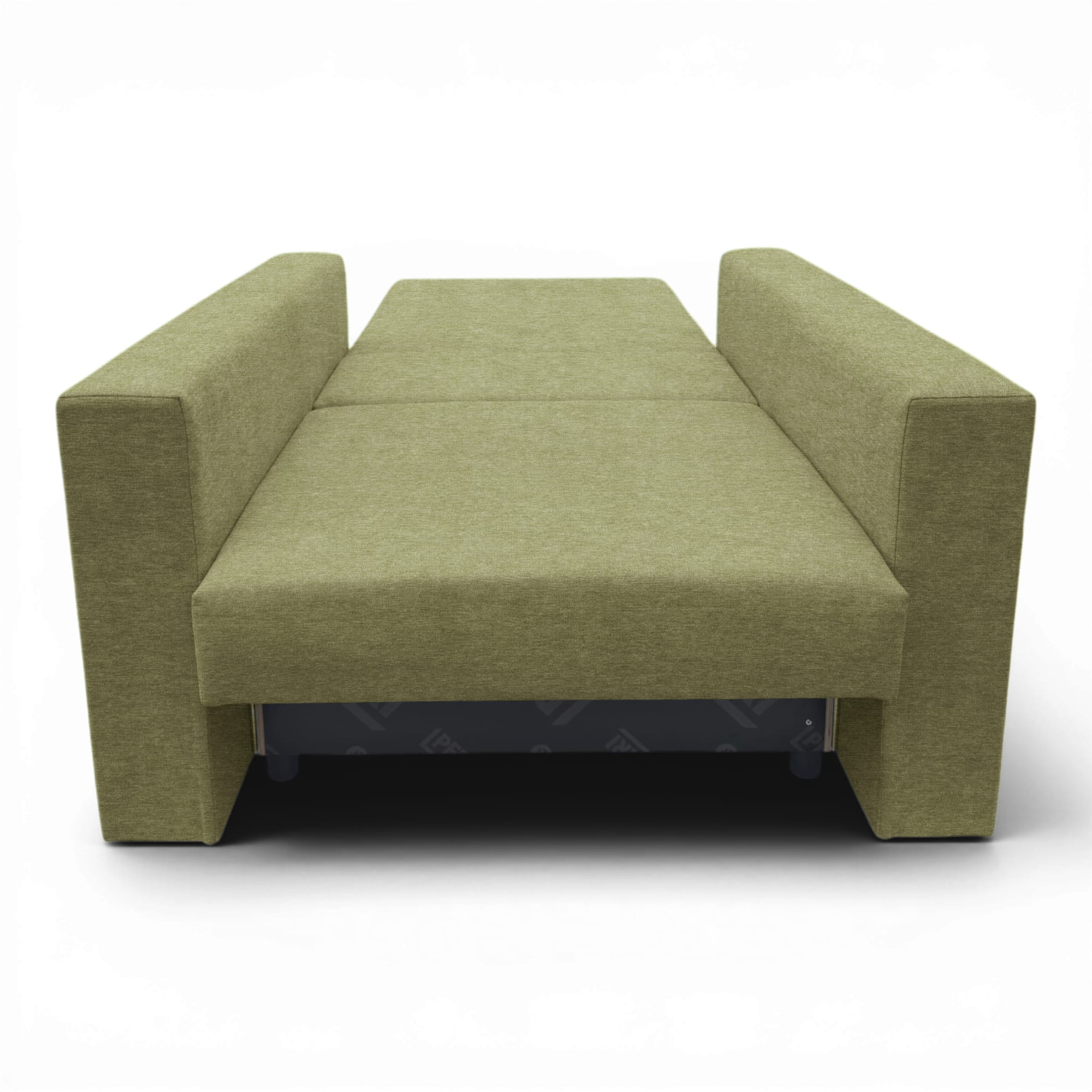 Neo modular folding armchair bed with storage drawer, green — photo 8