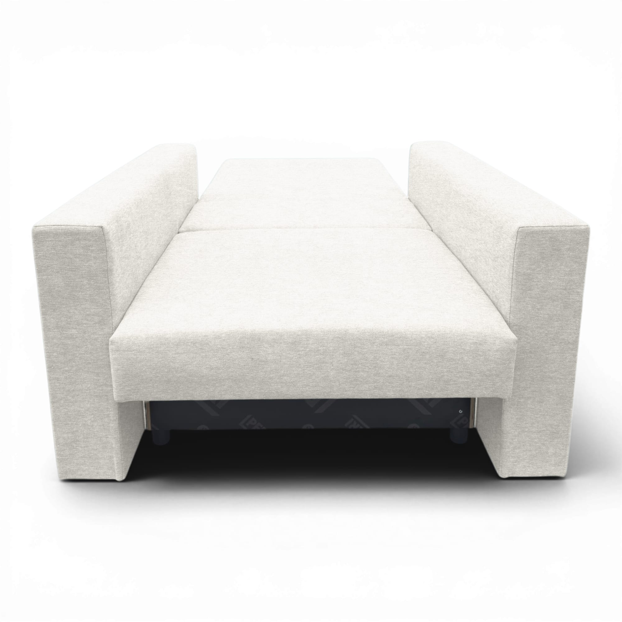 Neo modular folding armchair bed with storage drawer, light gray — photo 8