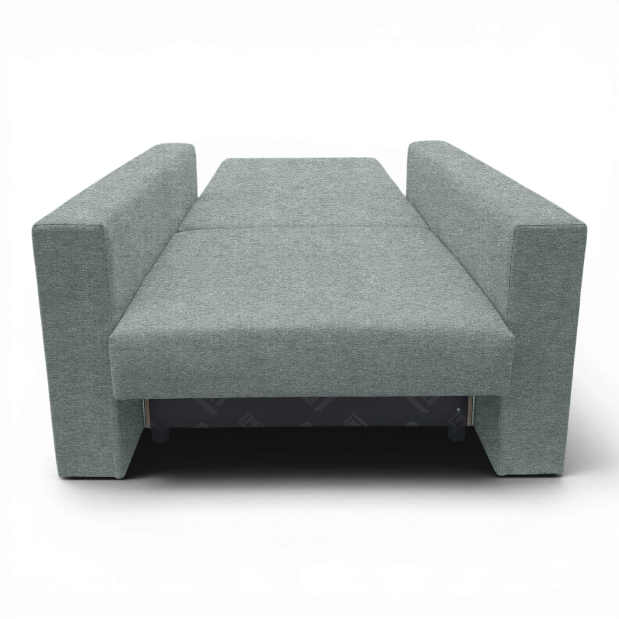 Neo modular folding armchair bed with storage drawer, dark gray — photo 8