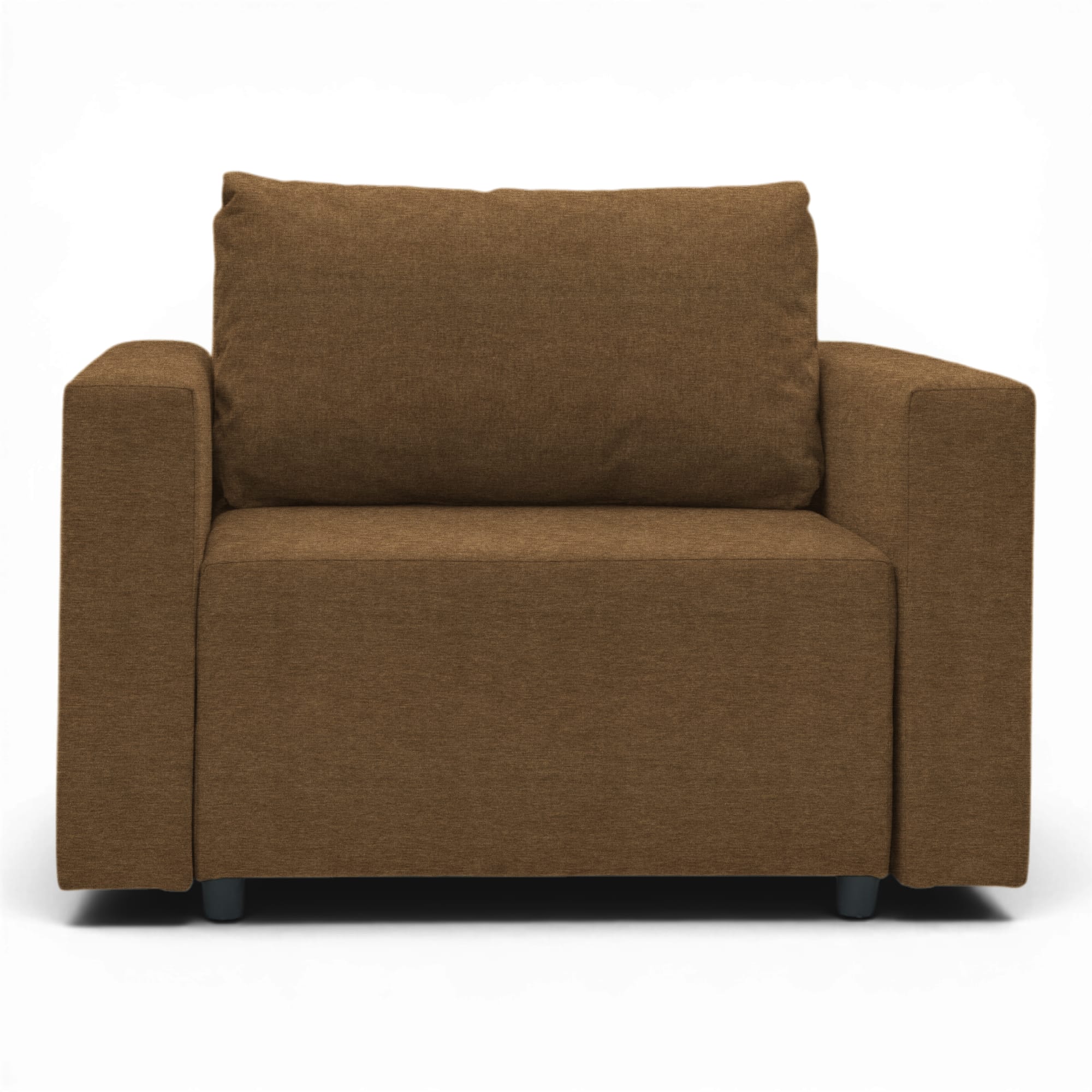 Neo modular folding armchair bed with storage drawer, brown — photo 9