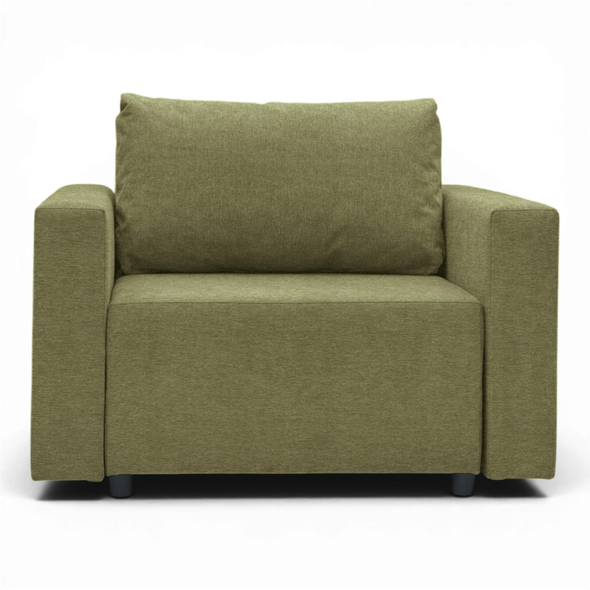 Neo modular folding armchair bed with storage drawer, green — photo 9