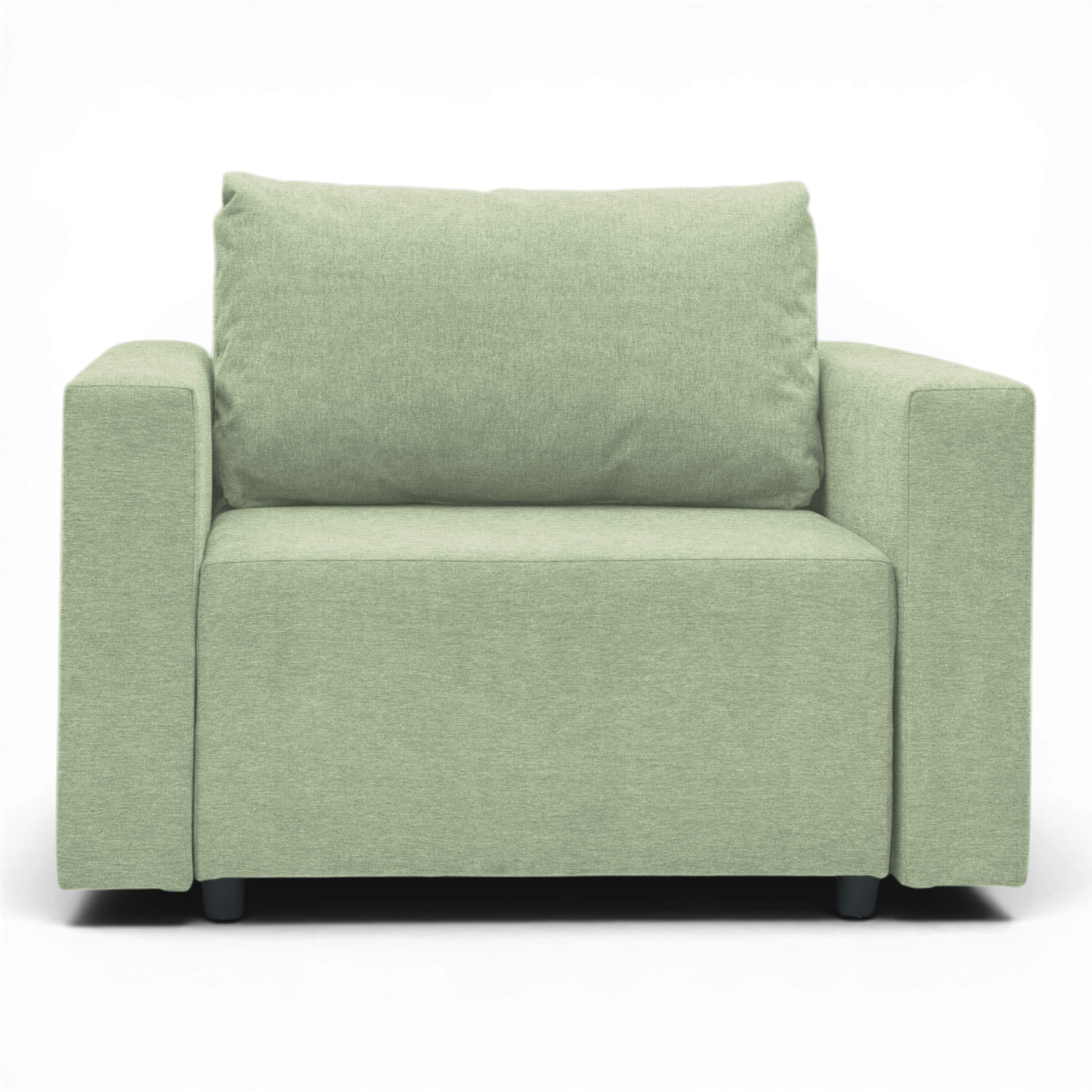 Neo modular folding armchair bed with storage drawer, turquoise — photo 9