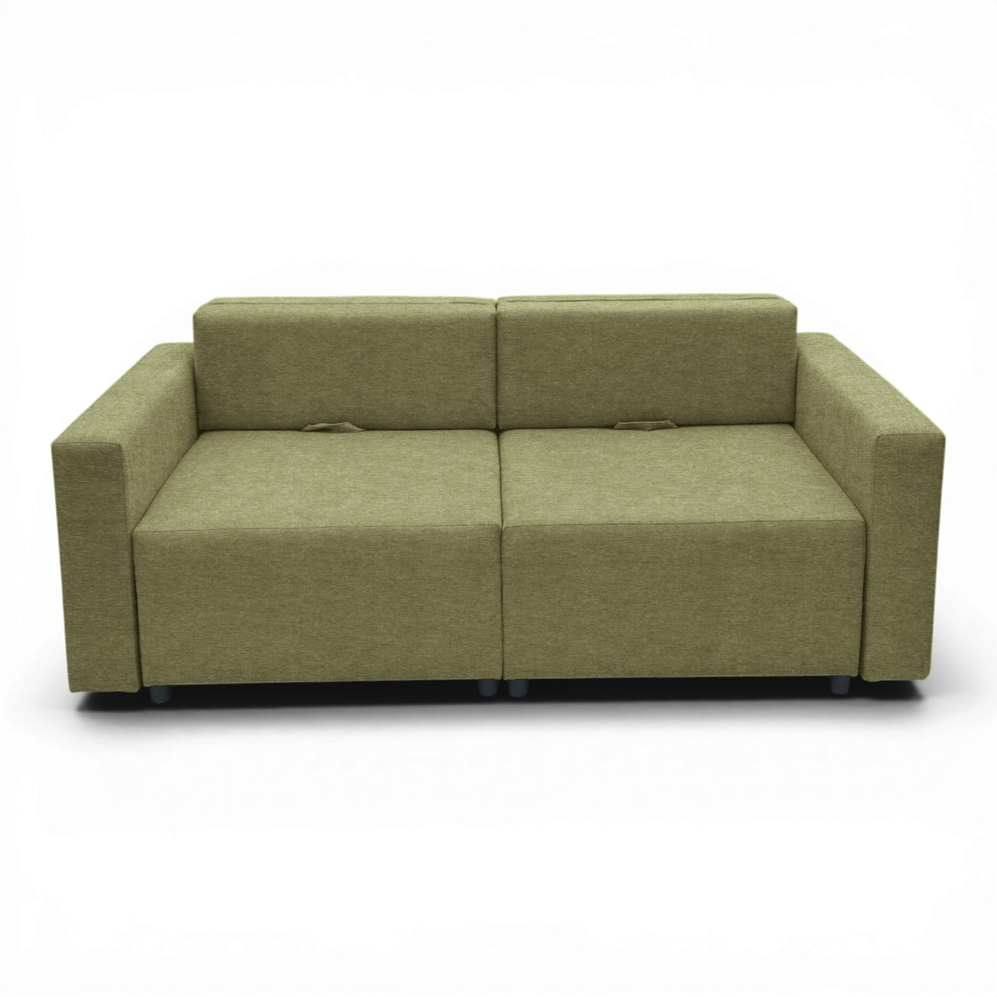 Neo modular convertible sofa bed with storage, green — photo 11