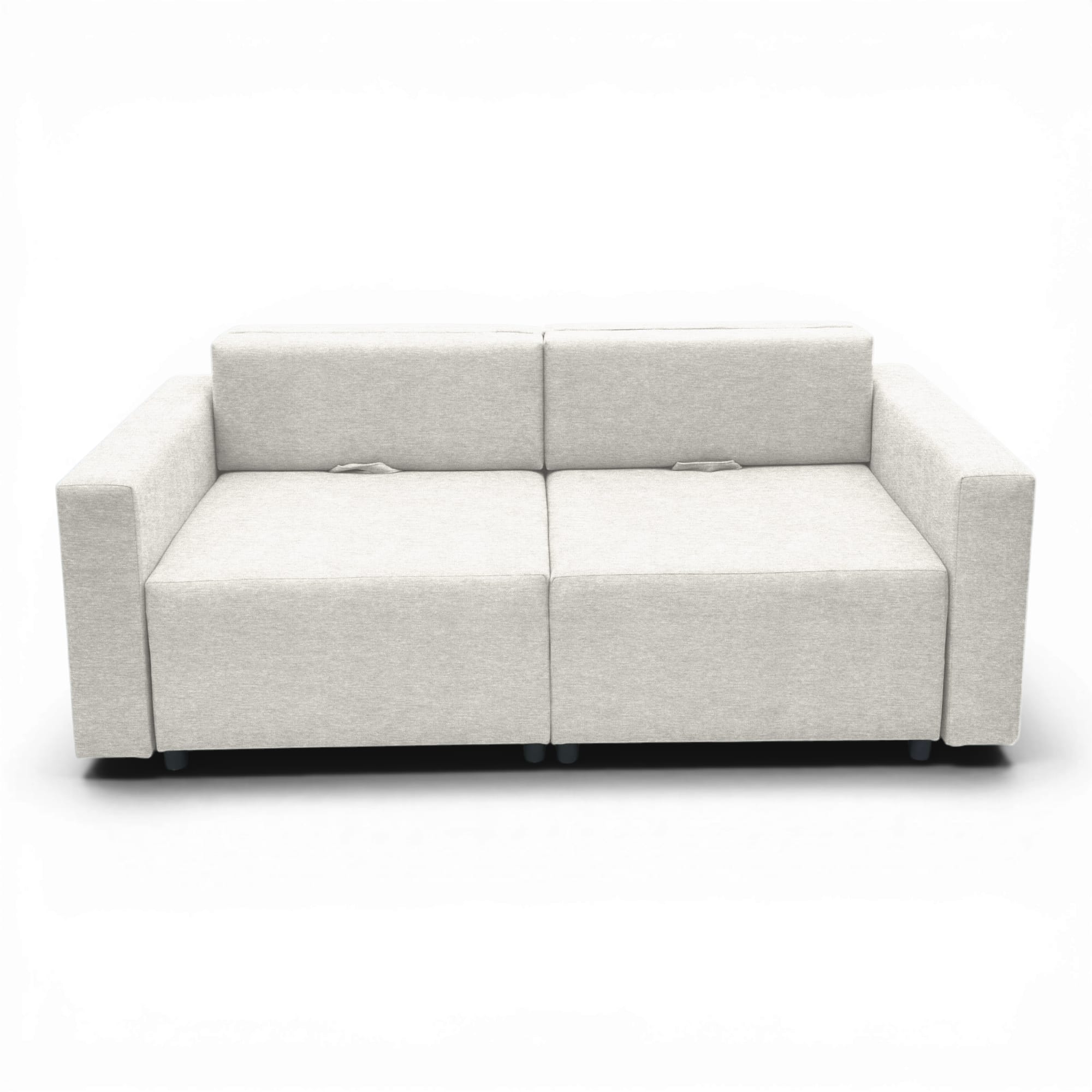 Neo modular convertible sofa bed with storage, light gray — photo 11
