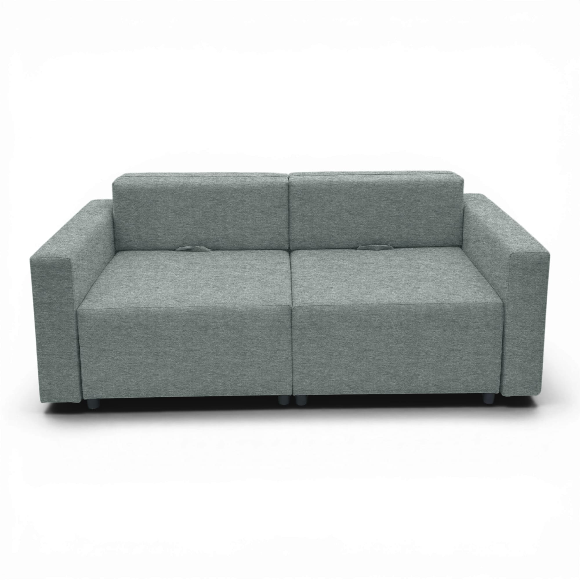 Neo modular convertible sofa bed with storage, dark gray — photo 11
