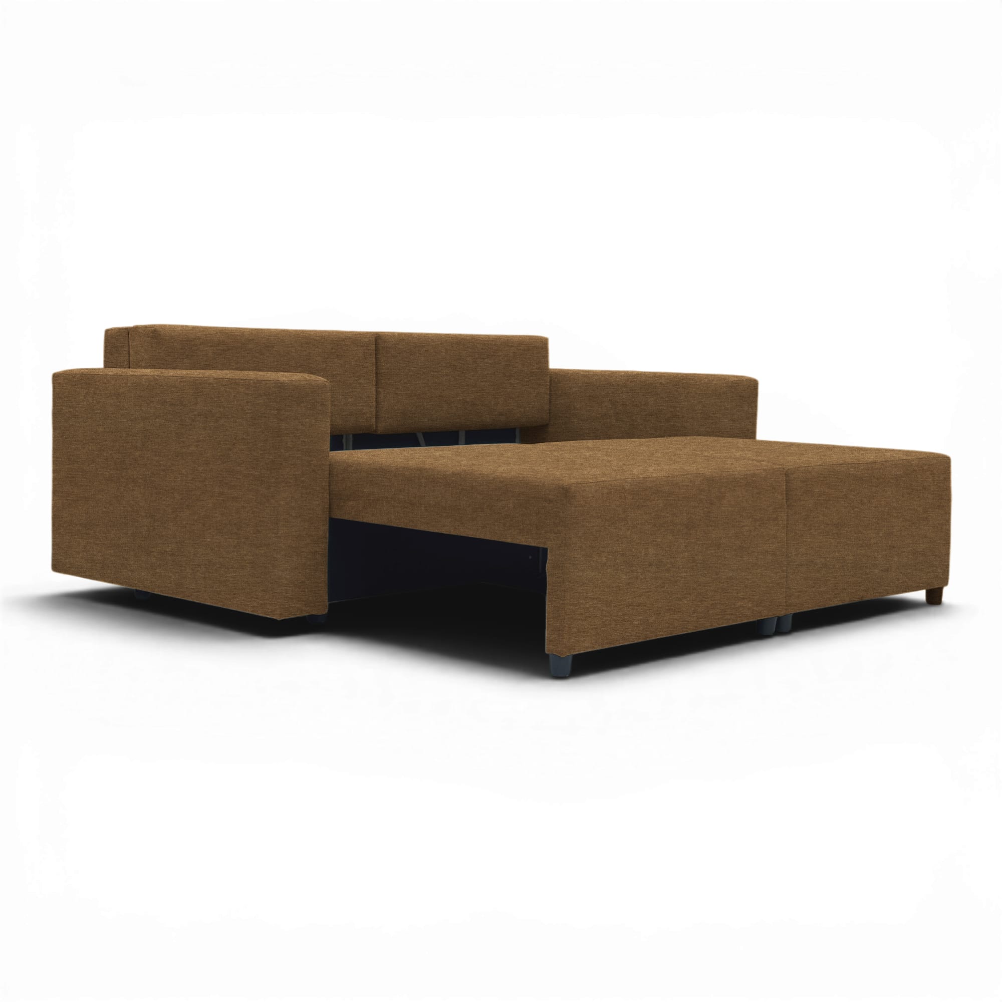 Neo modular convertible sofa bed with storage, brown — photo 13