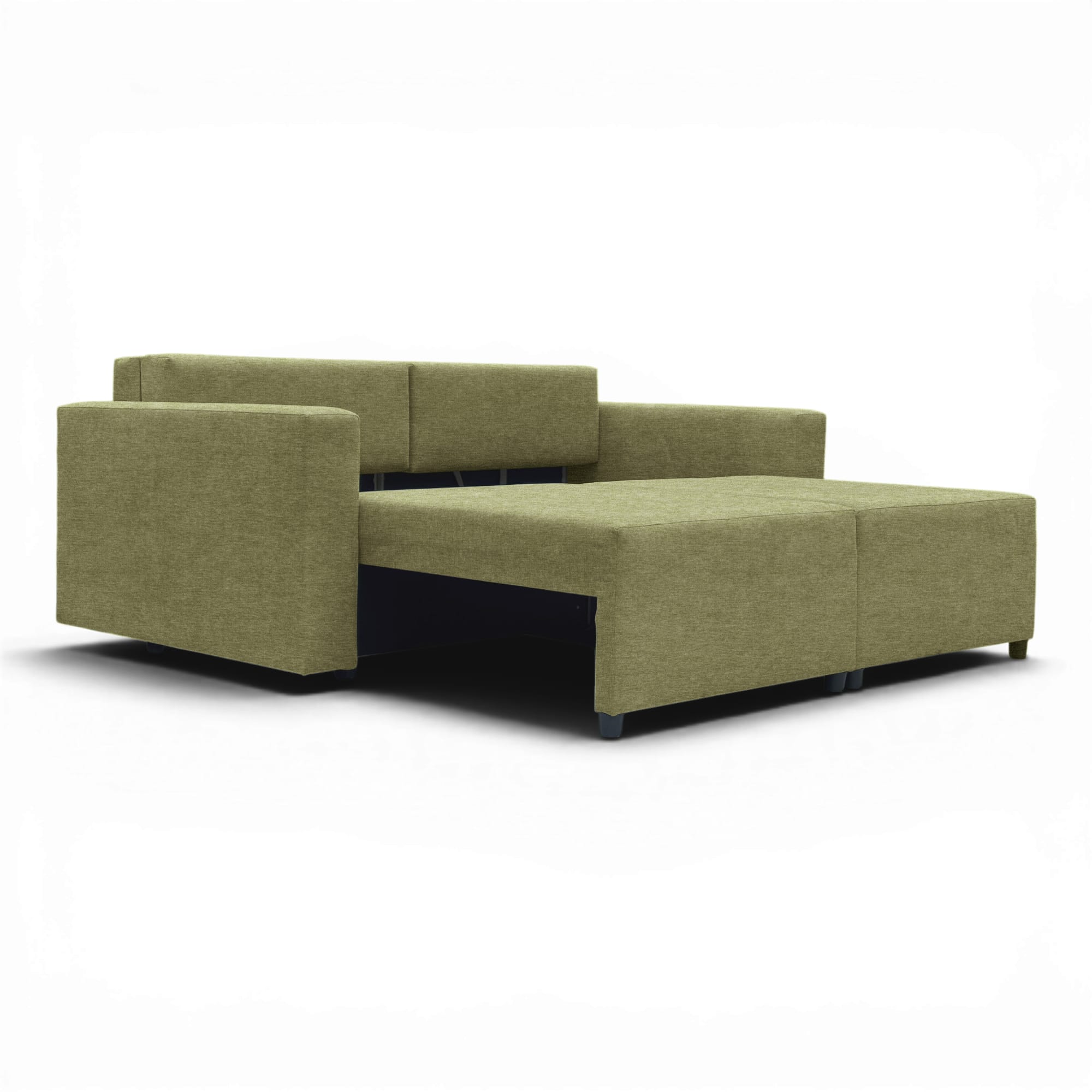 Neo modular convertible sofa bed with storage, green — photo 13