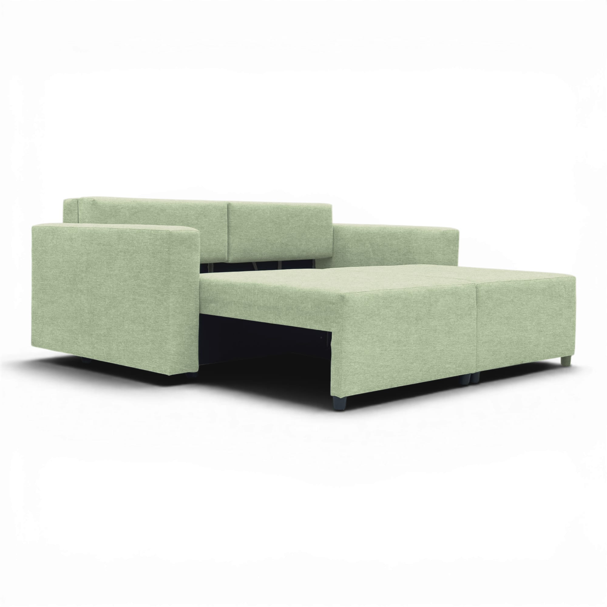 Neo modular convertible sofa bed with storage, turquoise — photo 13