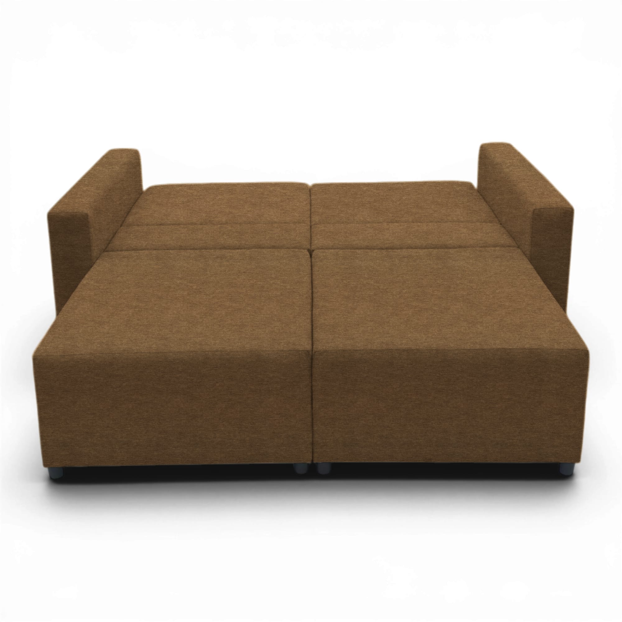 Neo modular convertible sofa bed with storage, brown — photo 16