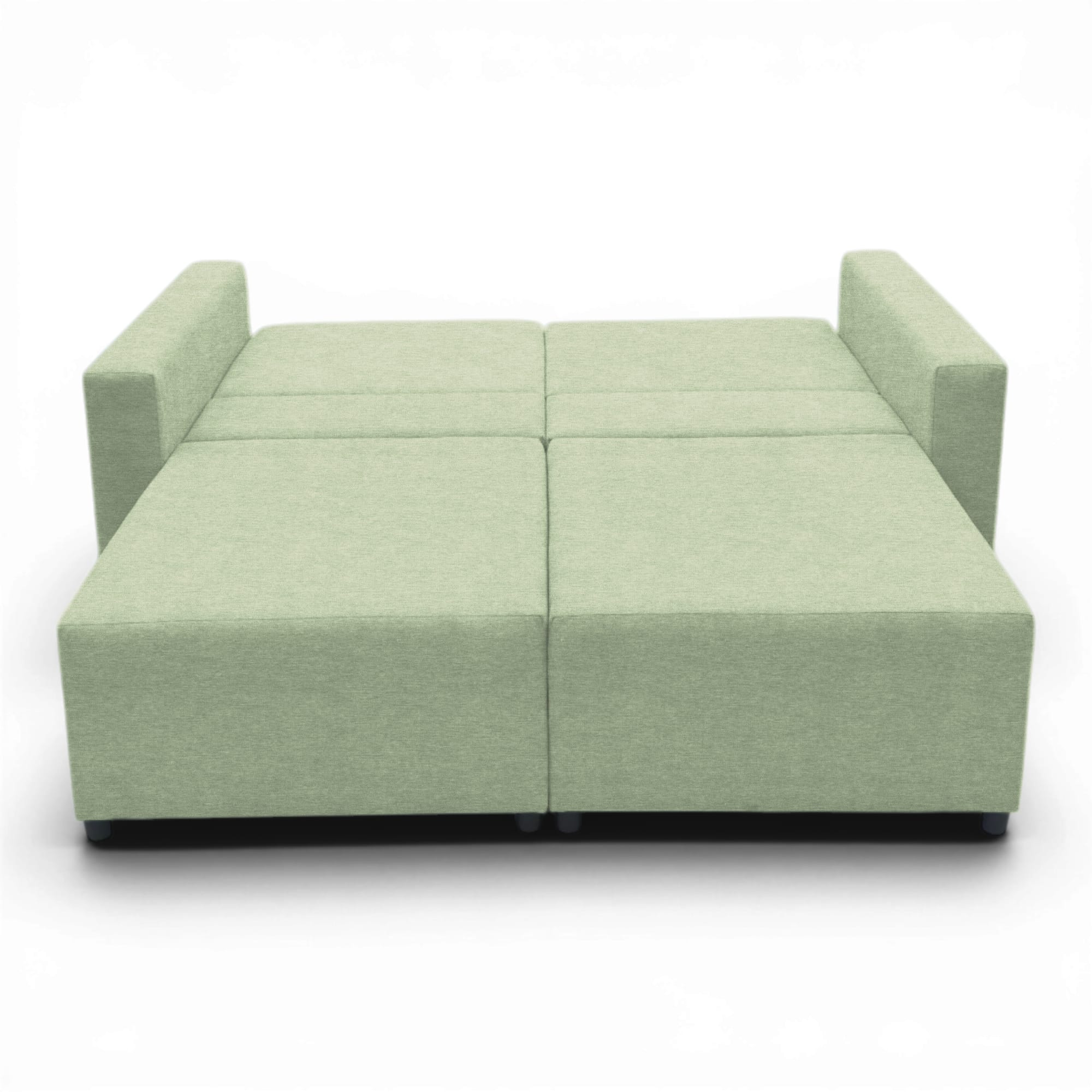 Neo modular convertible sofa bed with storage, turquoise — photo 16