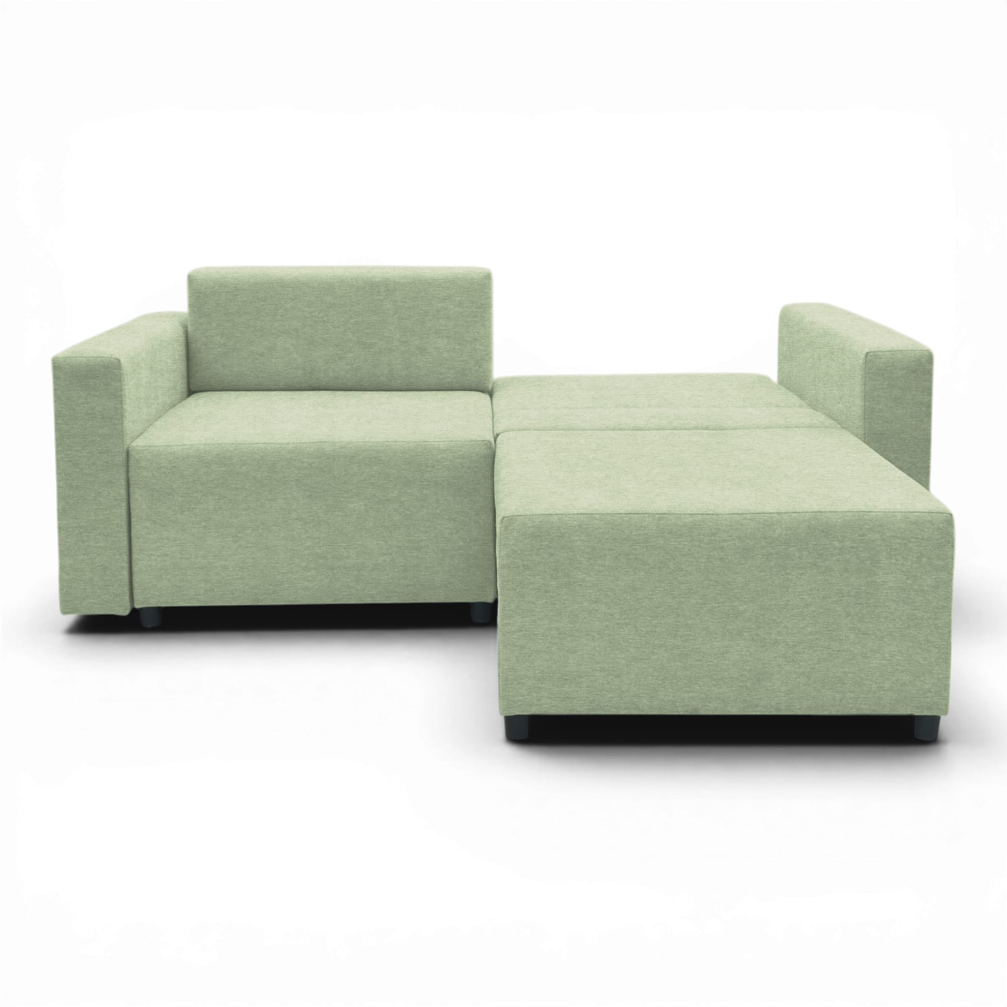 Neo modular convertible sofa bed with storage, turquoise — photo 5