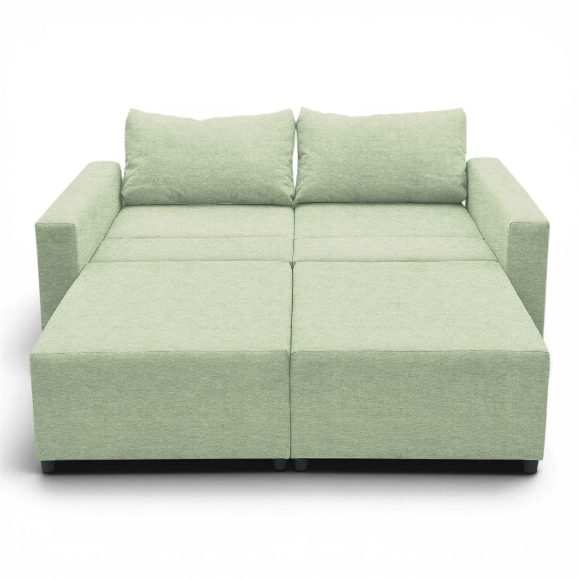 Neo modular convertible sofa bed with storage, turquoise — photo 6