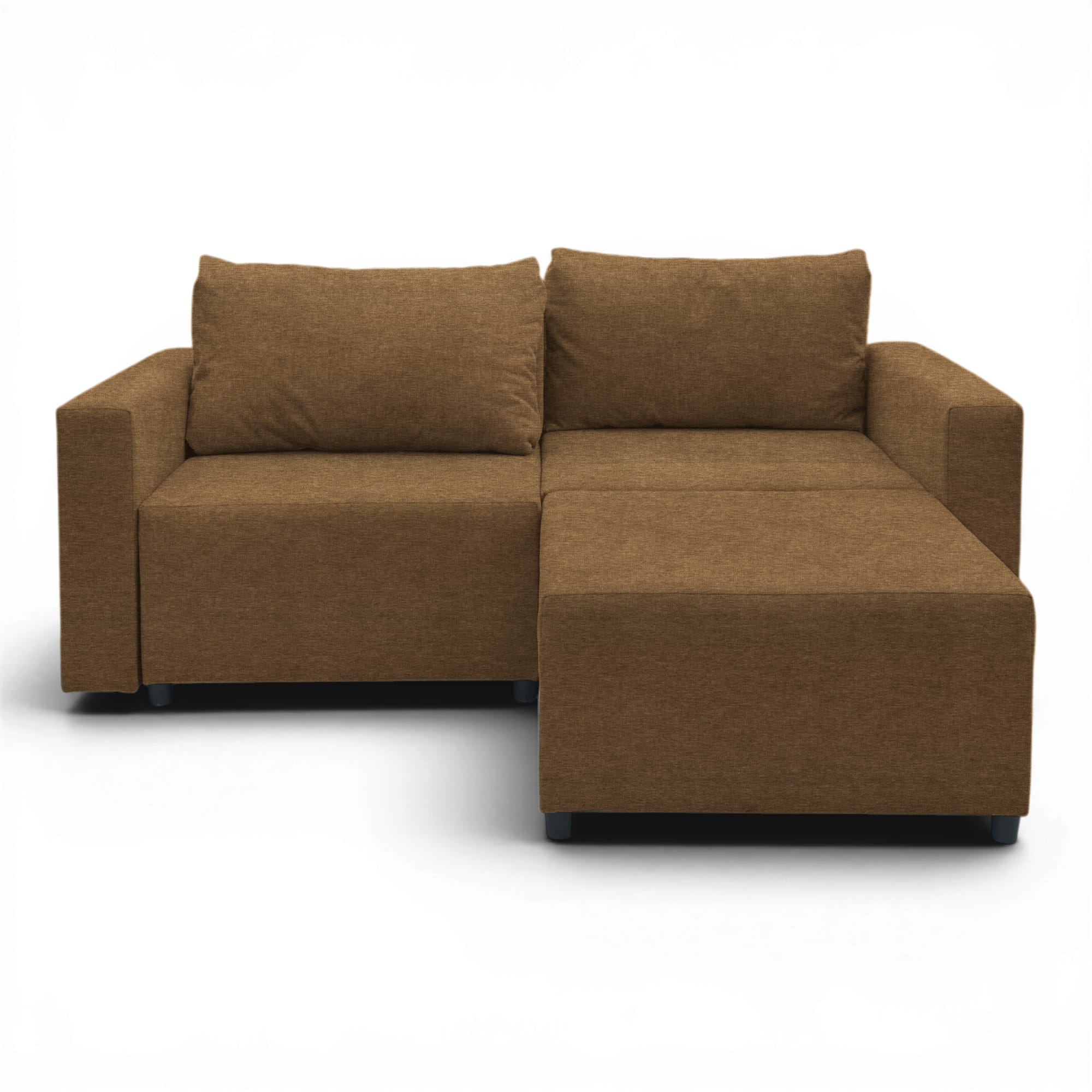 Neo modular convertible sofa bed with storage, brown — photo 7