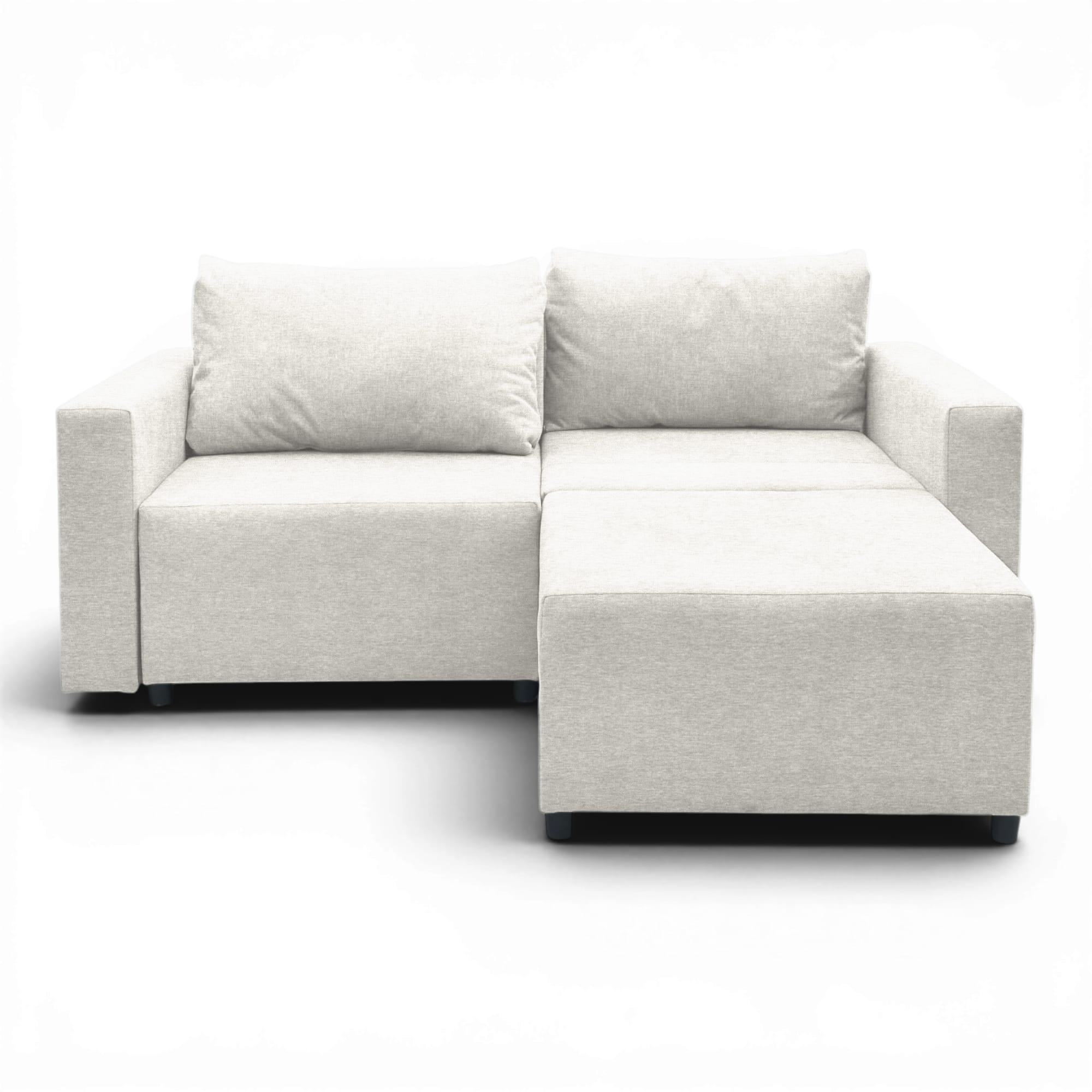 Neo modular convertible sofa bed with storage, light gray — photo 7