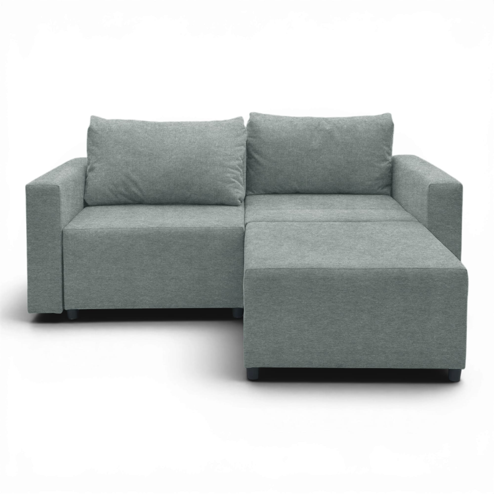 Neo modular convertible sofa bed with storage, dark gray — photo 7