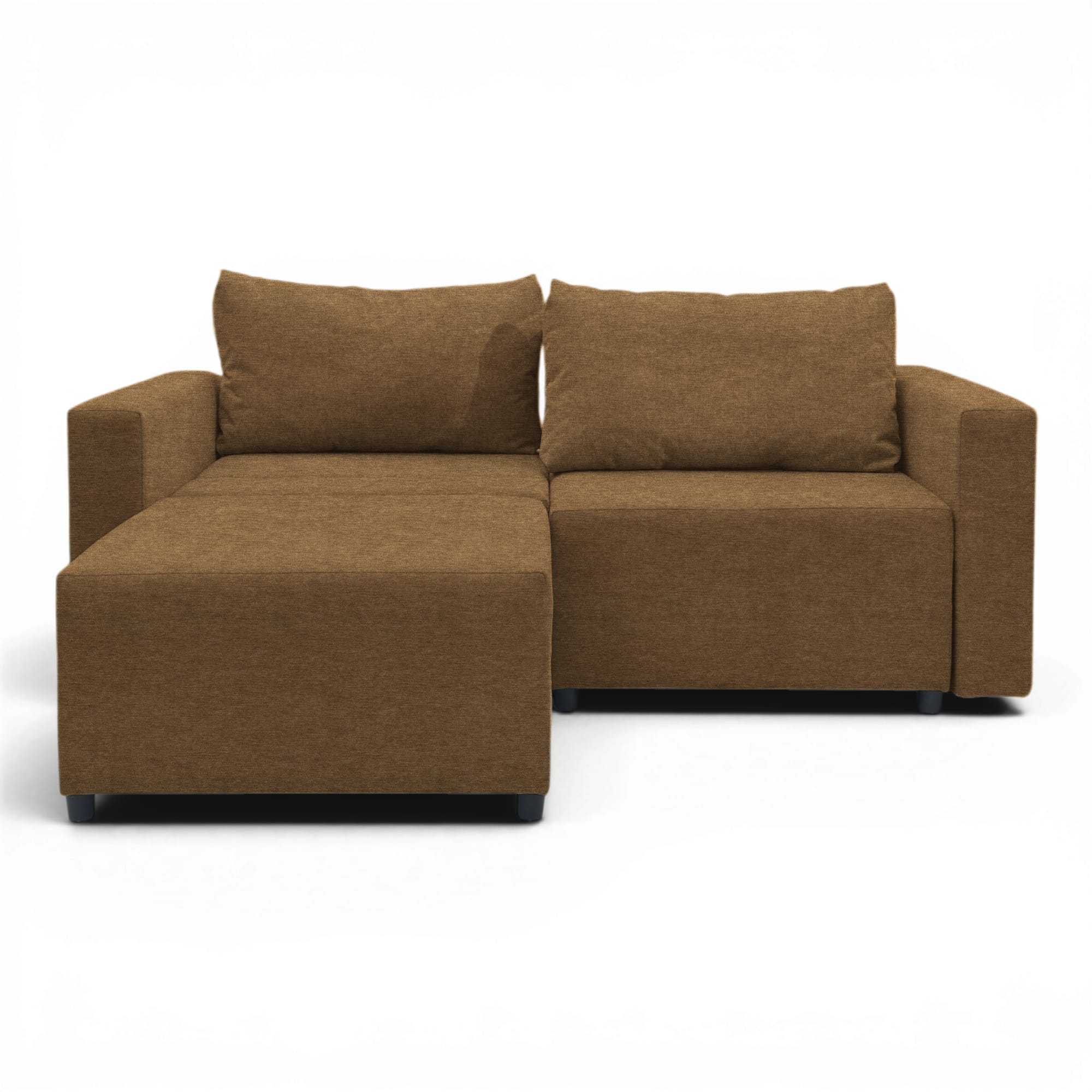 Neo modular convertible sofa bed with storage, brown — photo 8