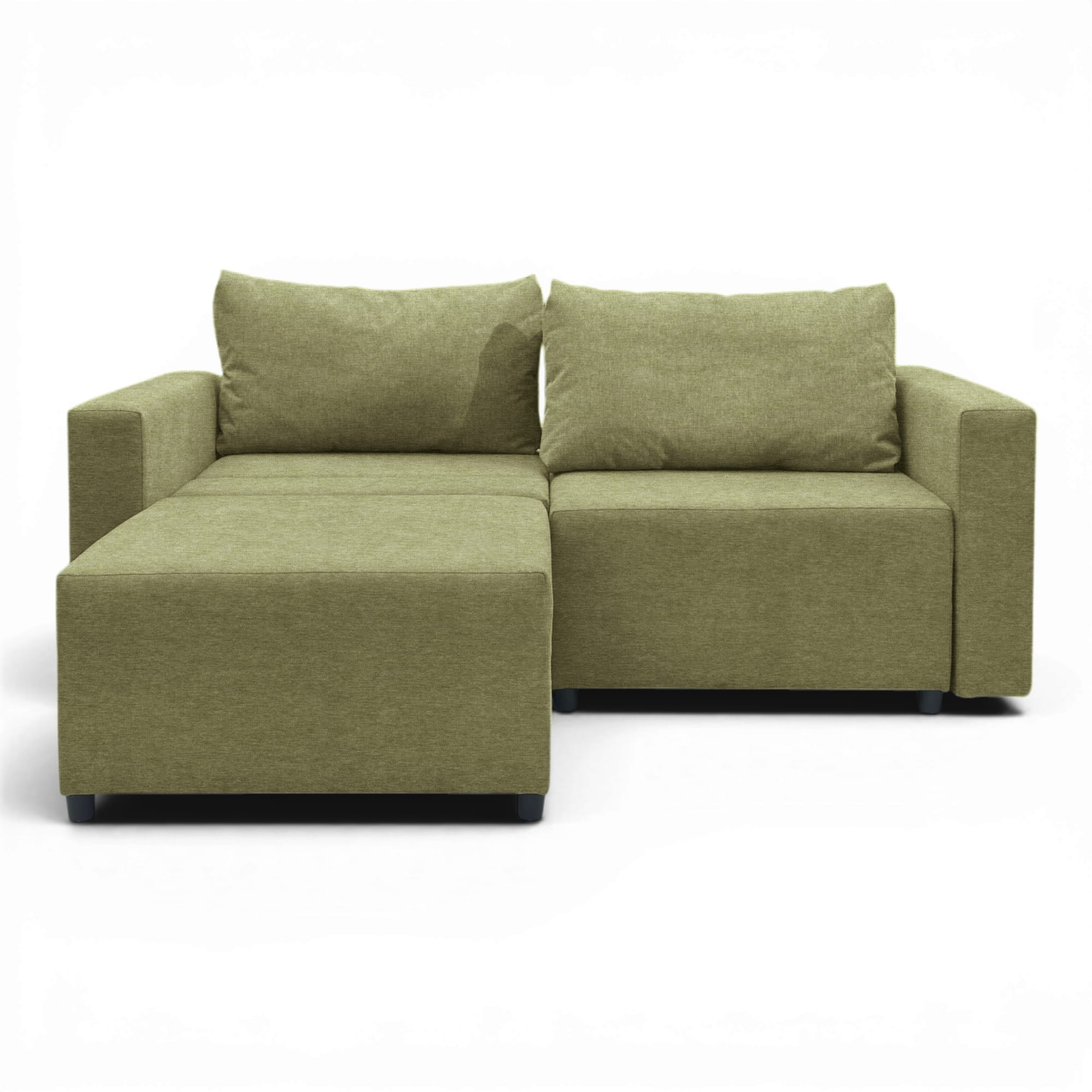 Neo modular convertible sofa bed with storage, green — photo 8